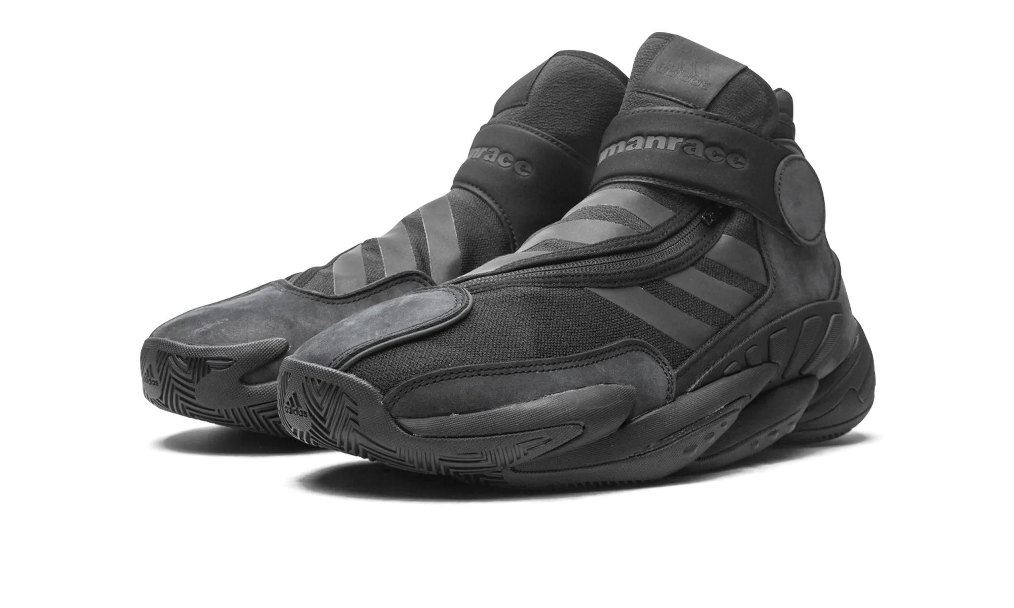 0 To 60 STMT Human Race "Triple Black" adidas low-top mens trainers