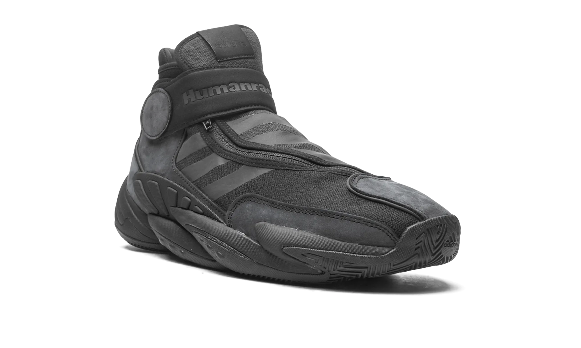 0 To 60 STMT Human Race "Triple Black" adidas low-top mens trainers