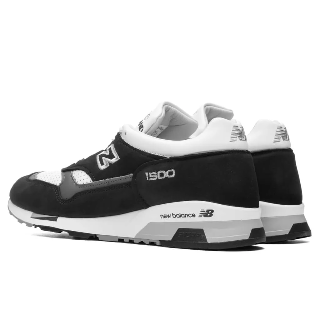 1500 Made in England - Black/White New Balance Arch Support Sneakers