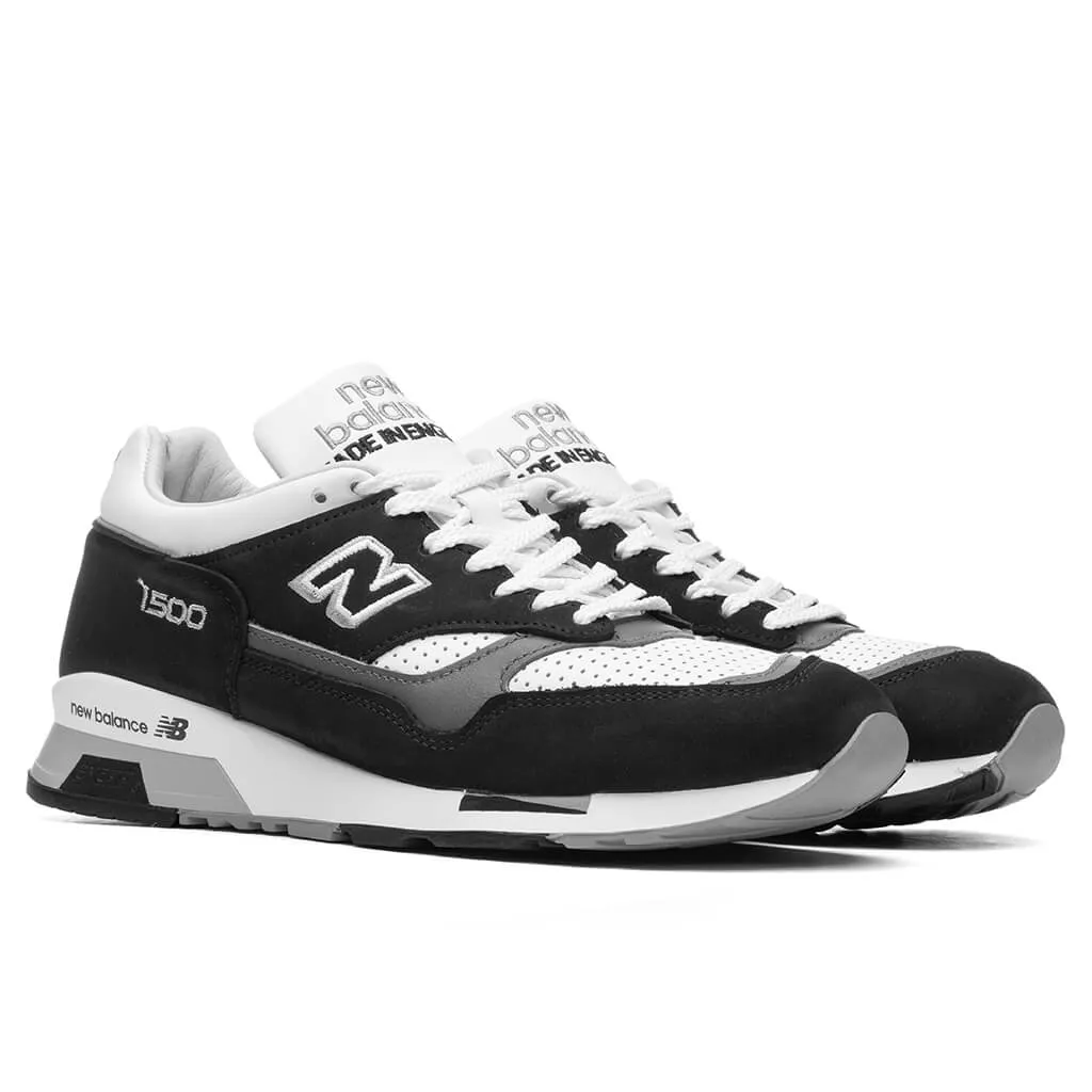 1500 Made in England - Black/White New Balance Arch Support Sneakers
