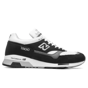 1500 Made in England - Black/White New Balance sneakers with arch support