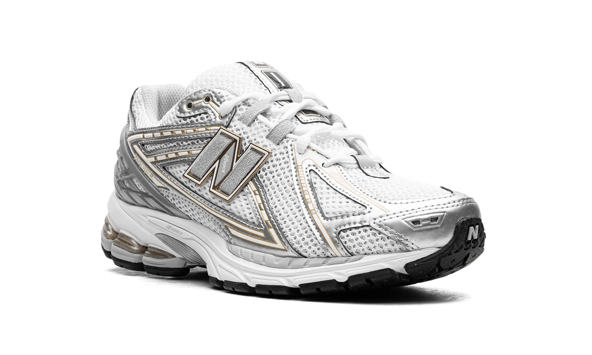 1906R "White Rain Cloud Silver Metallic" new balance mesh athletic shoes