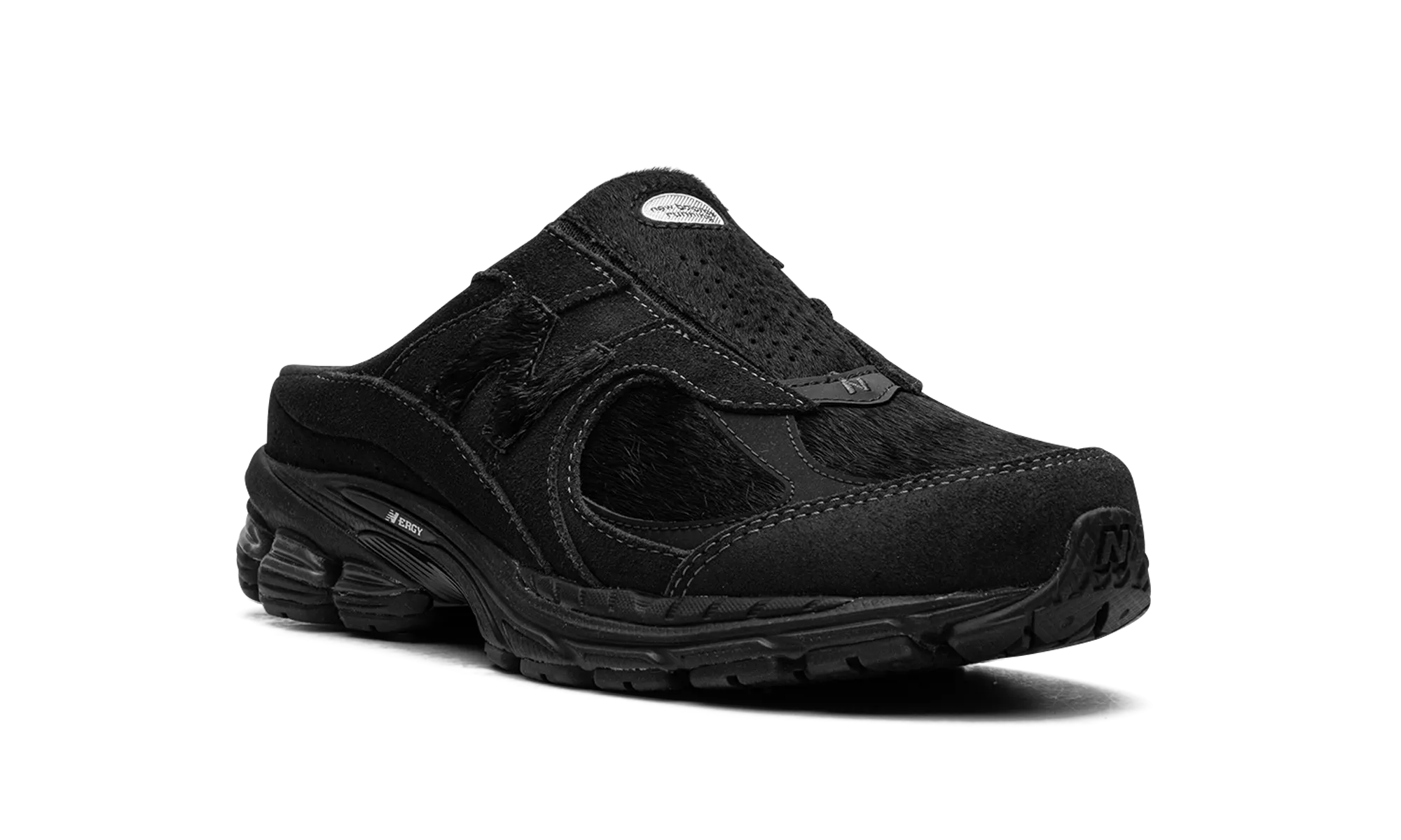 2002R Mule "Triple Black Pony Hair" new balance mesh athletic shoes