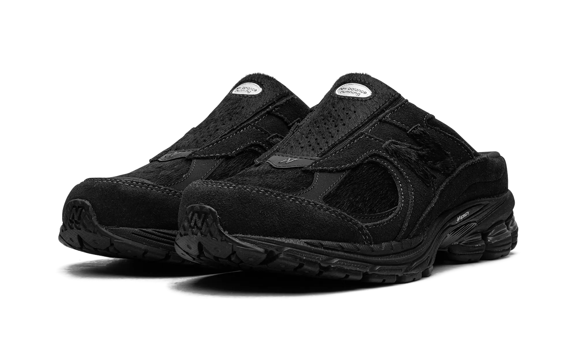 2002R Mule "Triple Black Pony Hair" new balance mesh athletic shoes