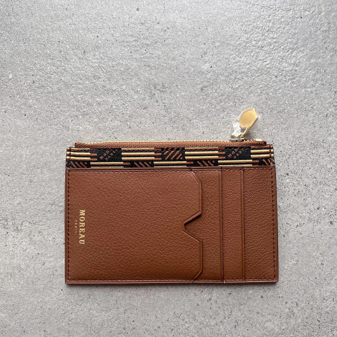3 CC Holder Zip Top Calf, Classique Moreau Bags