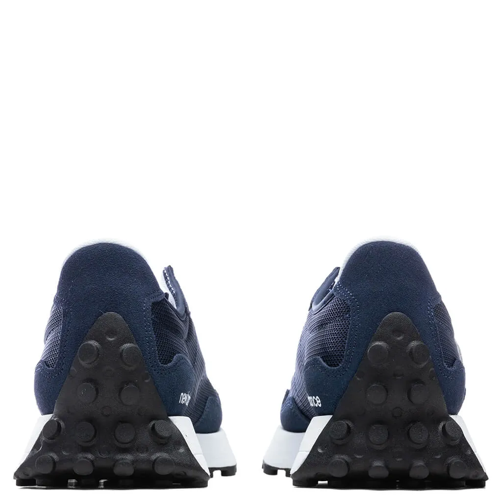 327 - Natural Indigo/Metallic New Balance Arch Support Sneakers