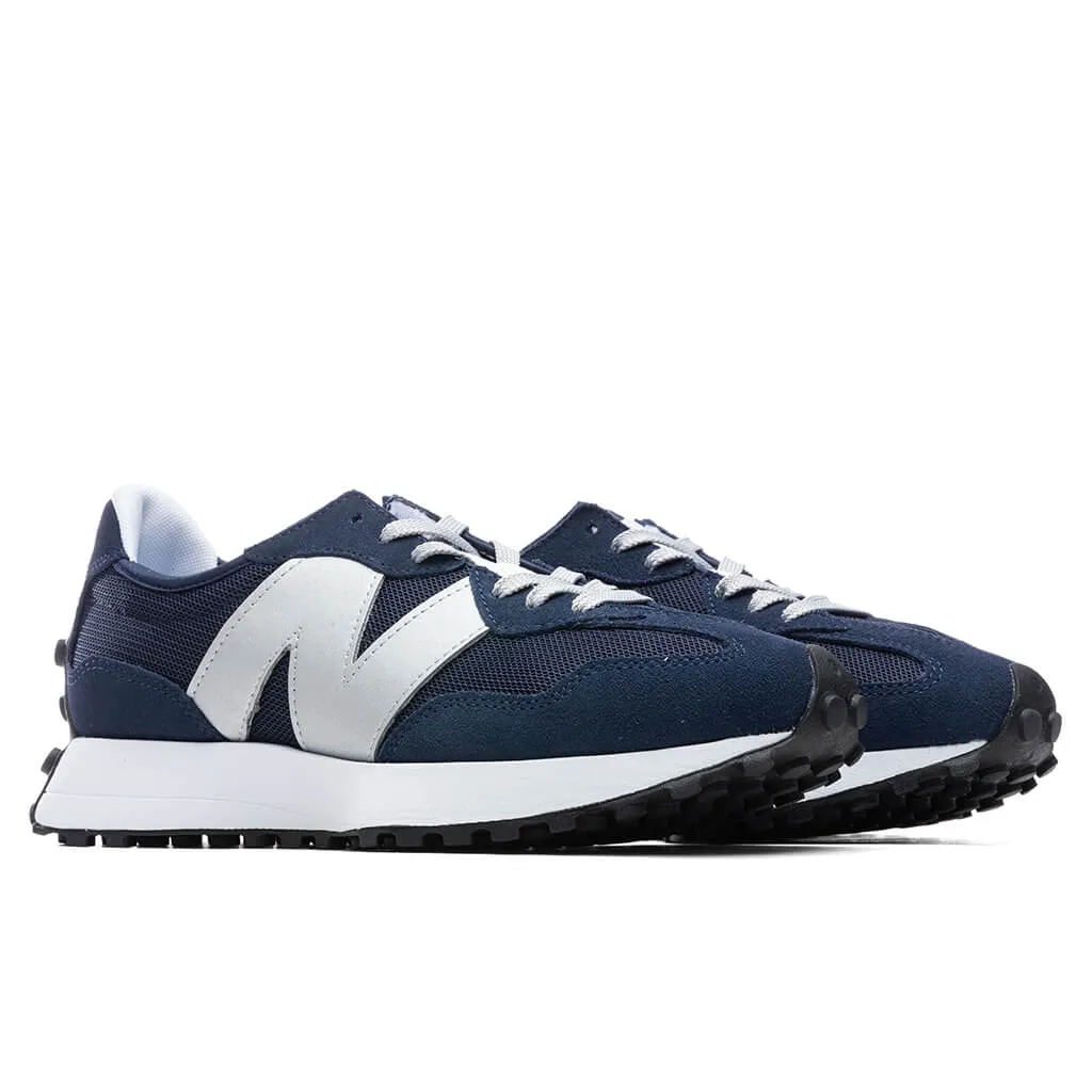 327 - Natural Indigo/Metallic New Balance Arch Support Sneakers