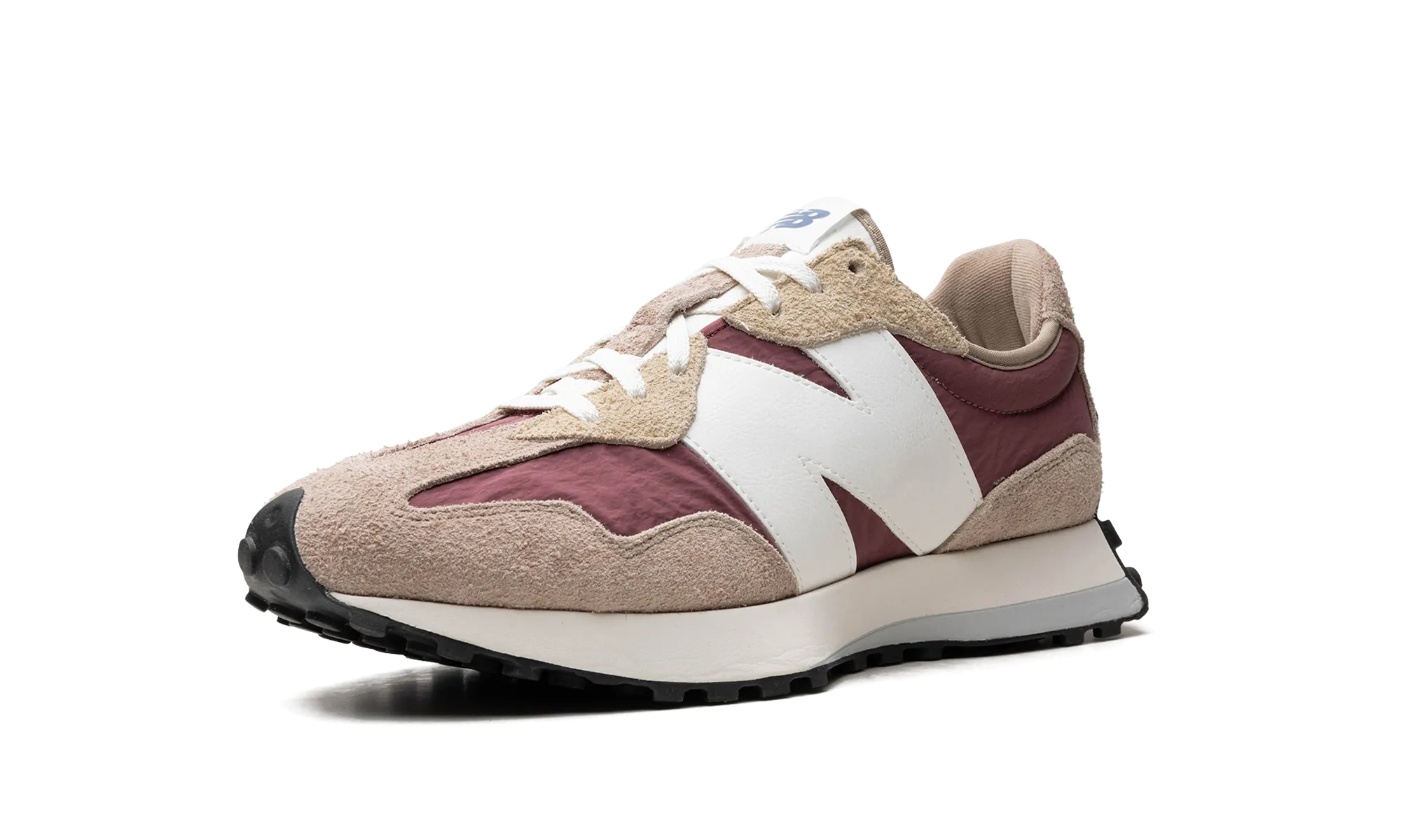 327 "Driftwood Washed Burgundy" new balance mesh athletic shoes