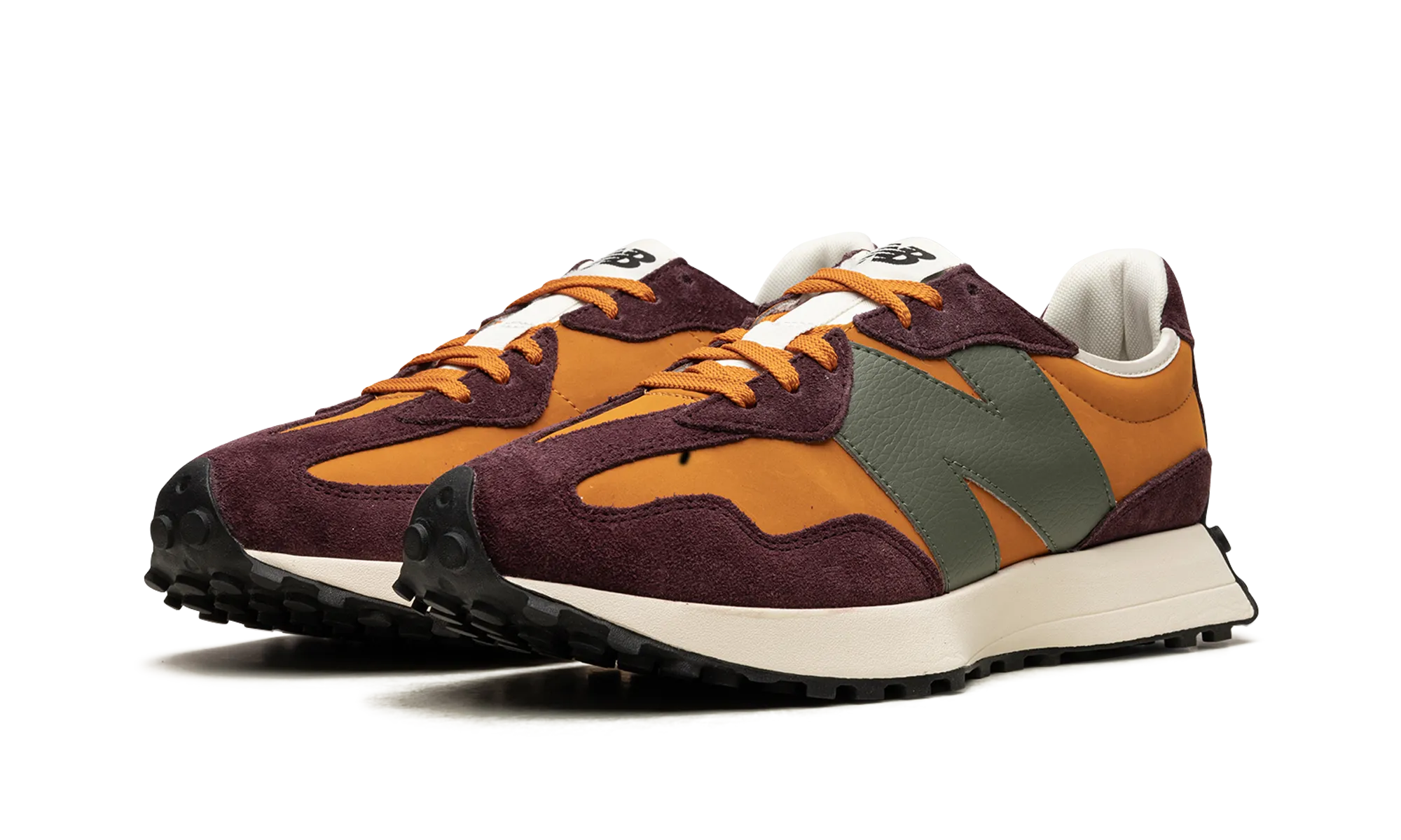 327 "Madras Orange" new balance mesh athletic shoes