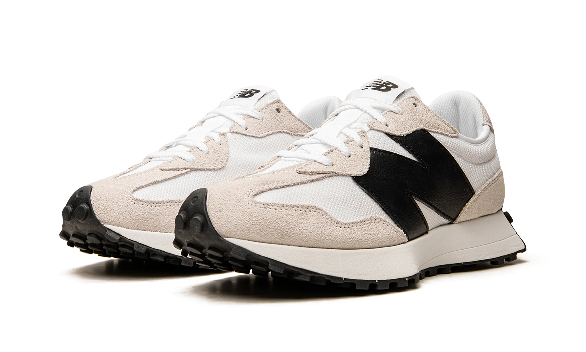 327 "White / Black" new balance mens comfort shoes