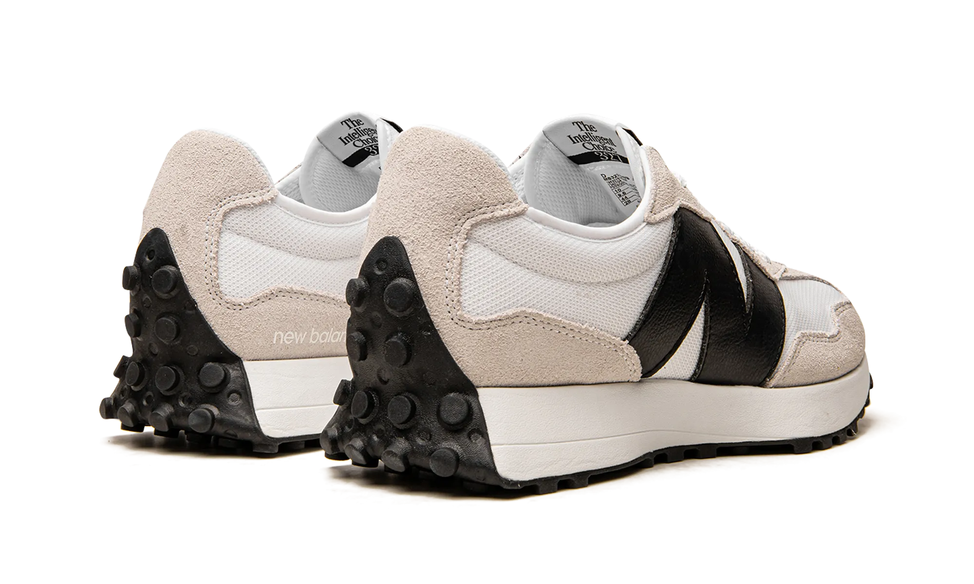 327 "White / Black" new balance mens comfort shoes