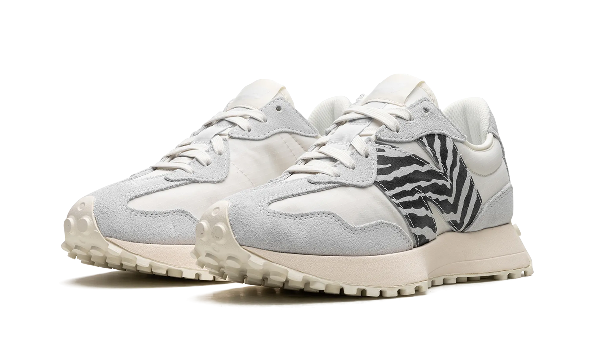 327 "Zebra Pastel Blue" new balance mesh athletic shoes