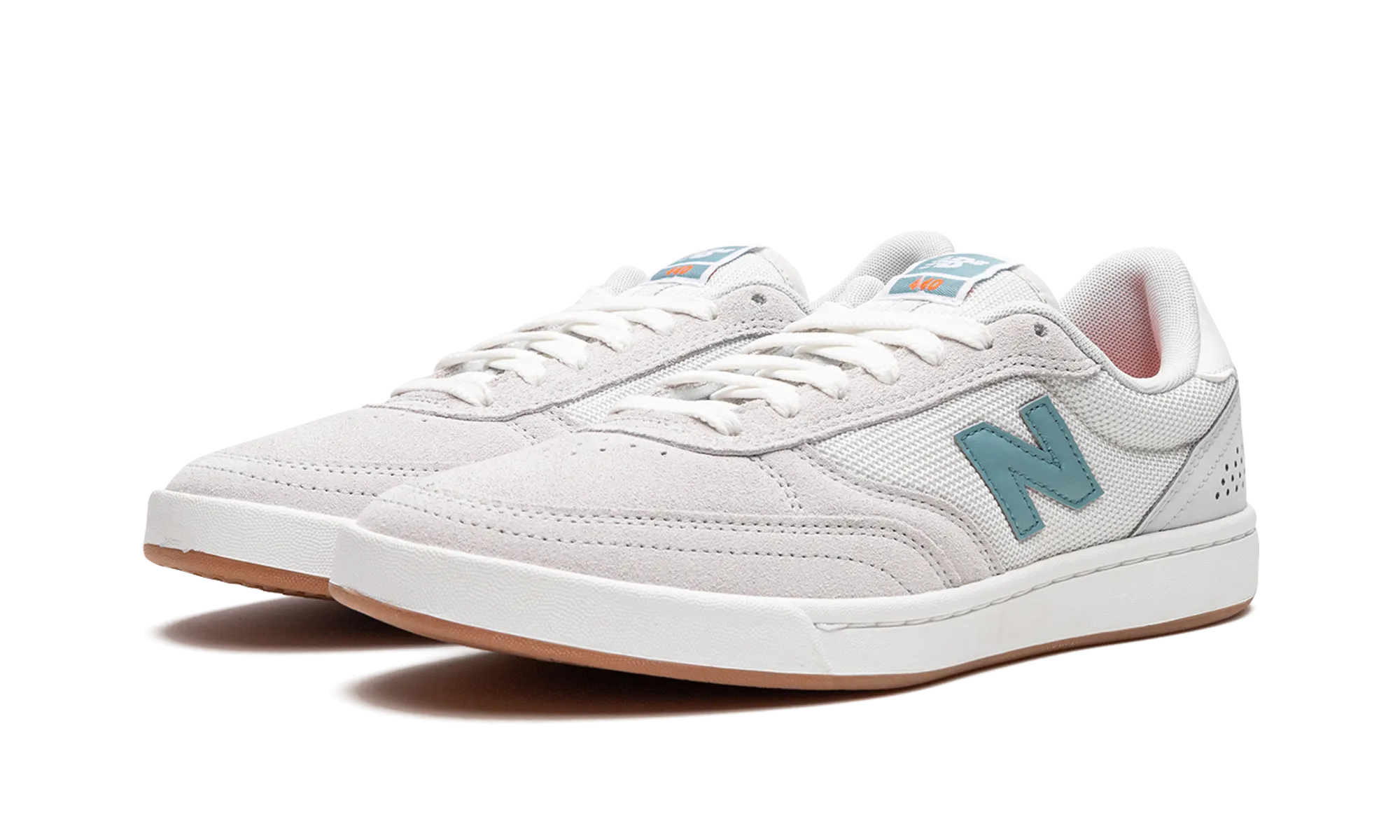 440 "Light Grey/Aqua Sea" new balance mesh athletic shoes