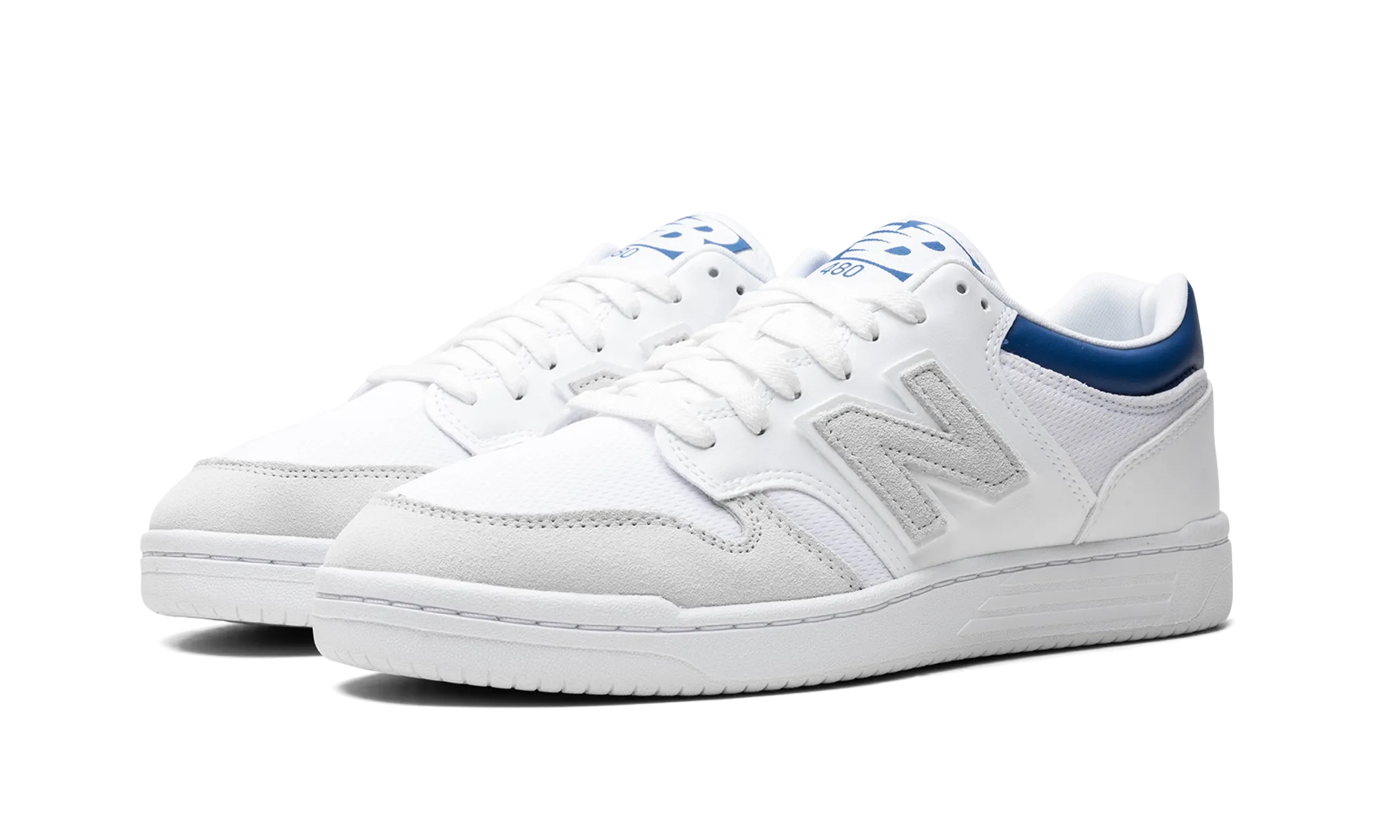 480 "White / Blue" new balance mens runners