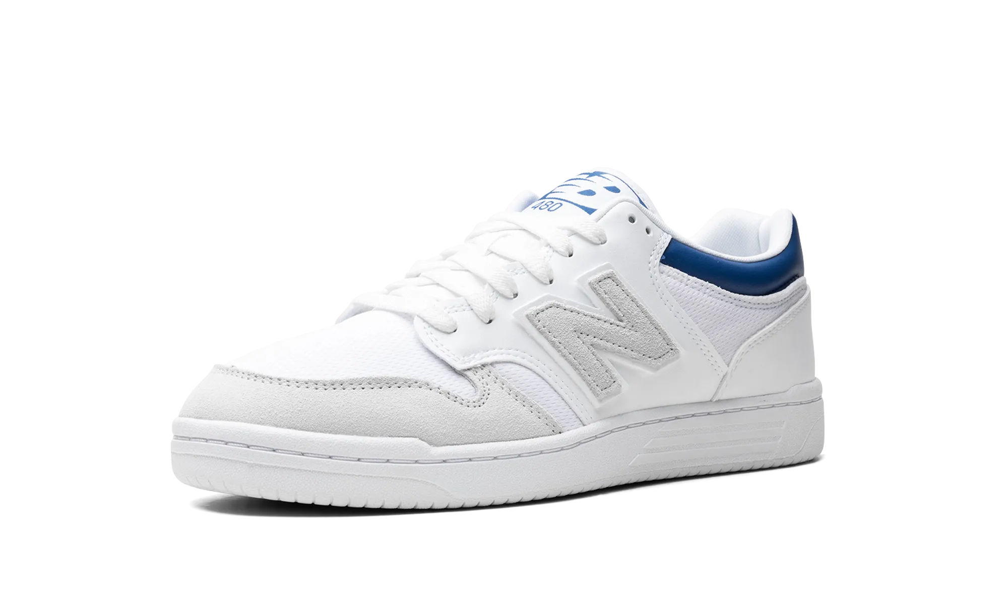 480 "White / Blue" new balance mens runners