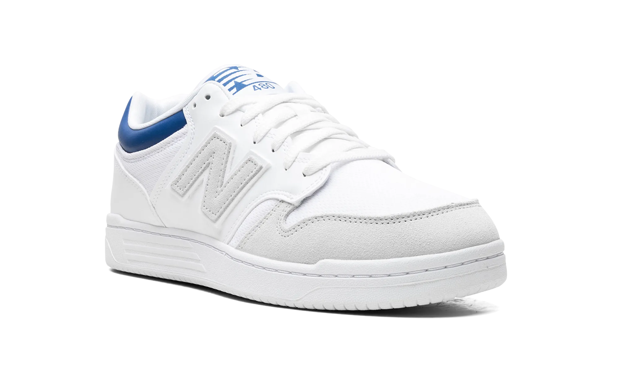480 "White / Blue" new balance mens runners