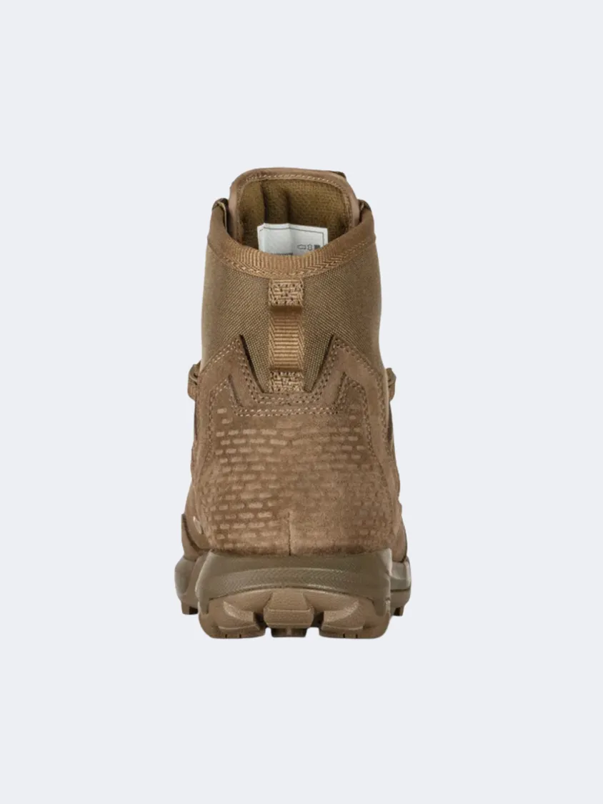 5-11 Brand A/T 6" Non-Zip Men Tactical Boots Dark Coyote Mens Casual Everyday Sneakers