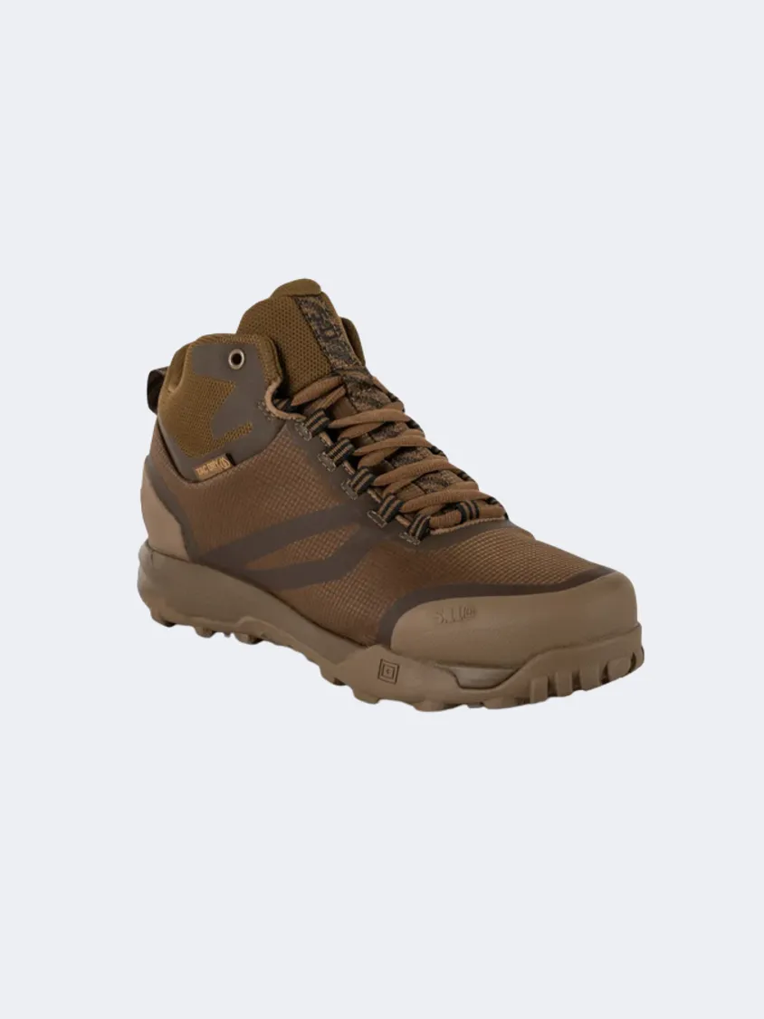 5-11 Brand A/T Mid Waterproof Men Tactical Shoes Dark Coyote Mens Casual Everyday Sneakers