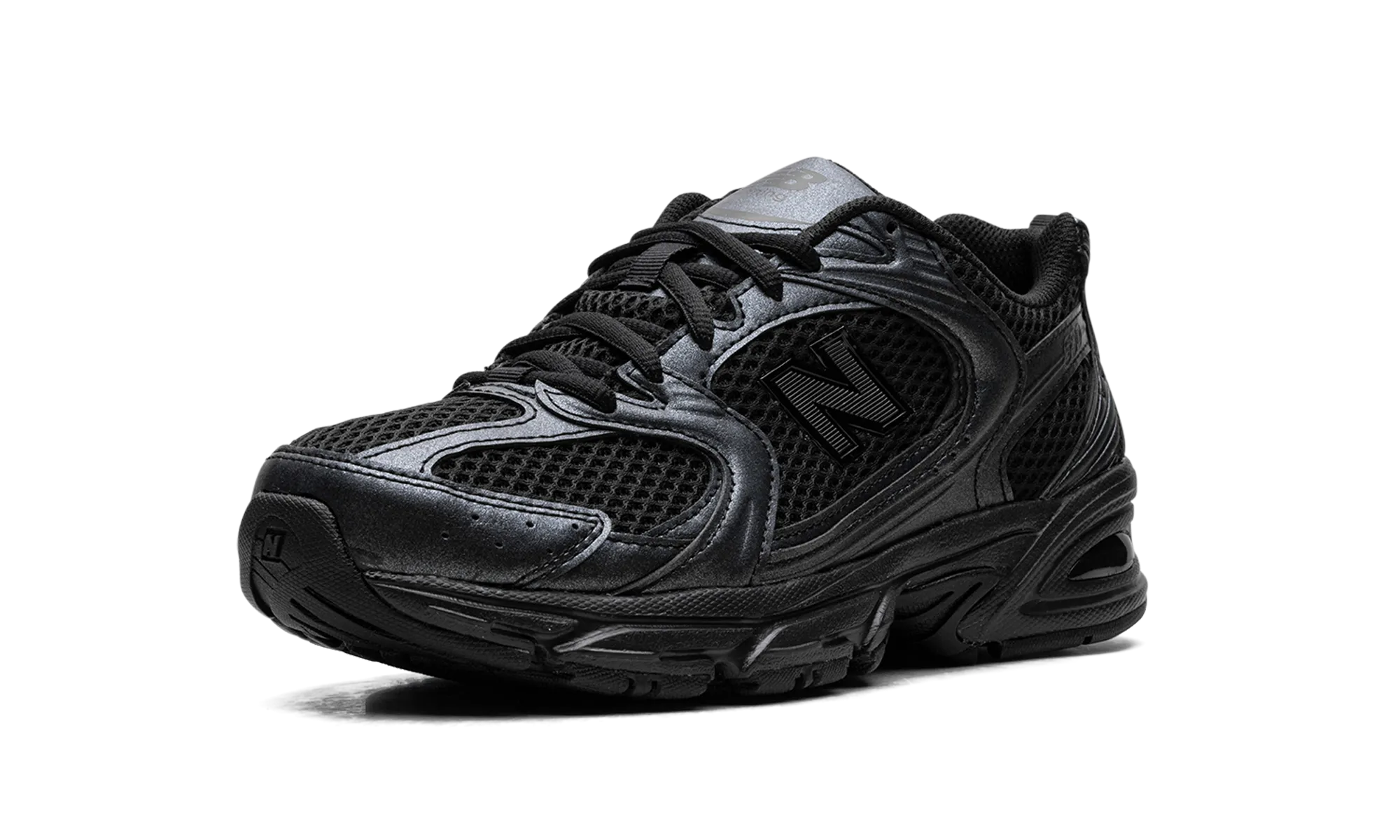 530 "Black Dark Grey" new balance mesh athletic shoes