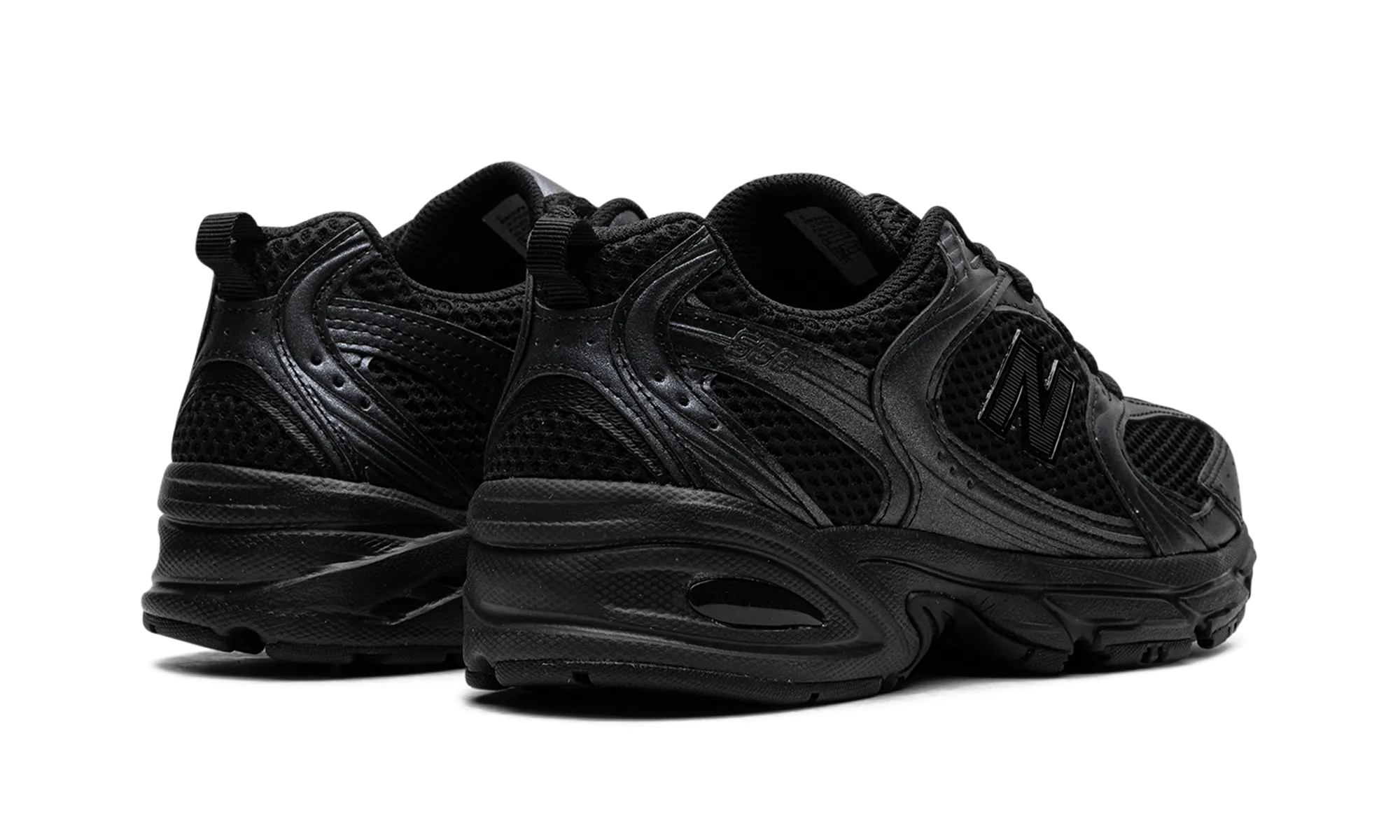 530 "Black Dark Grey" new balance mesh athletic shoes