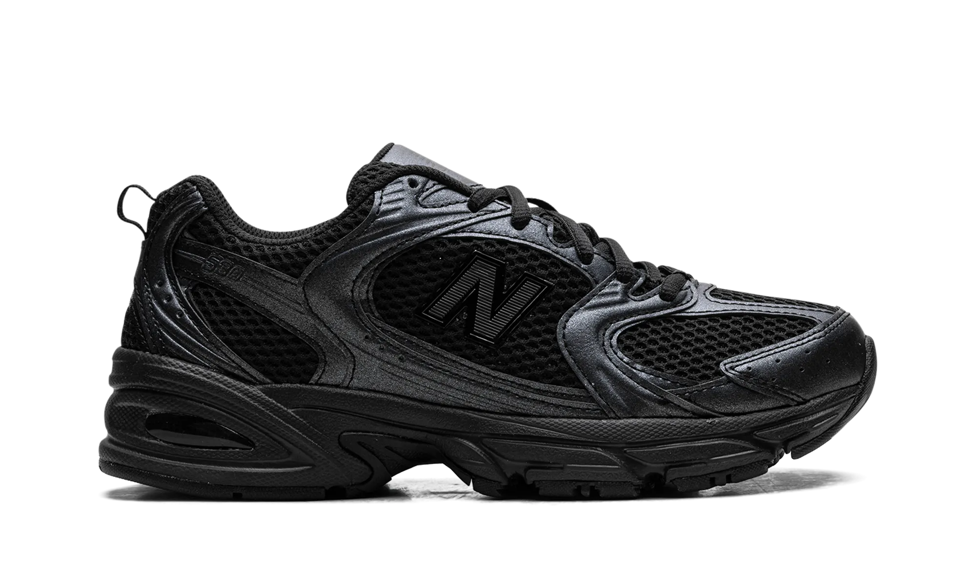 530 "Black Dark Grey" new balance mesh athletic shoes
