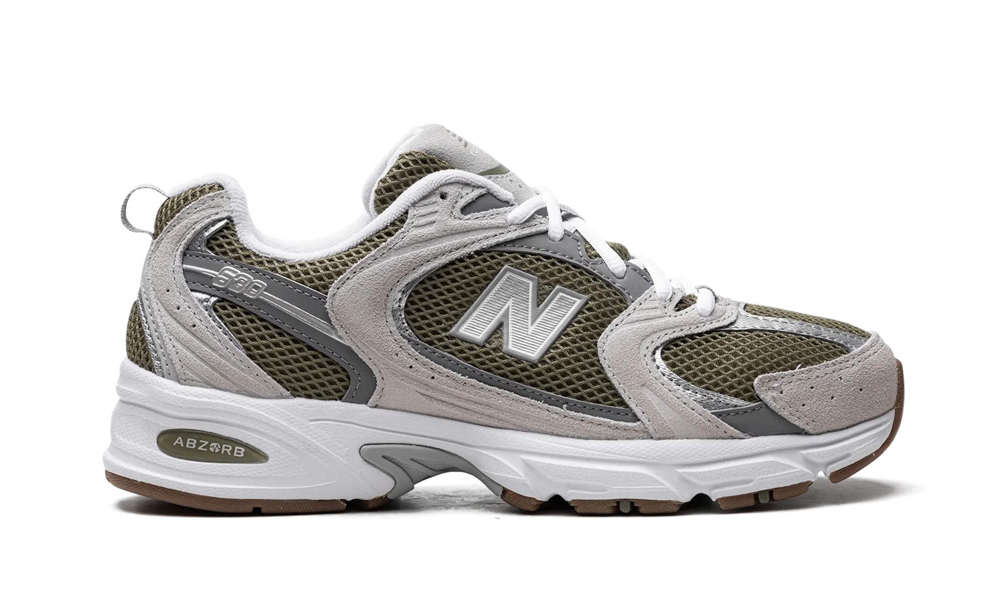 530 "Dark Olivine / Moonrock / Shadow Grey" new balance mens runners