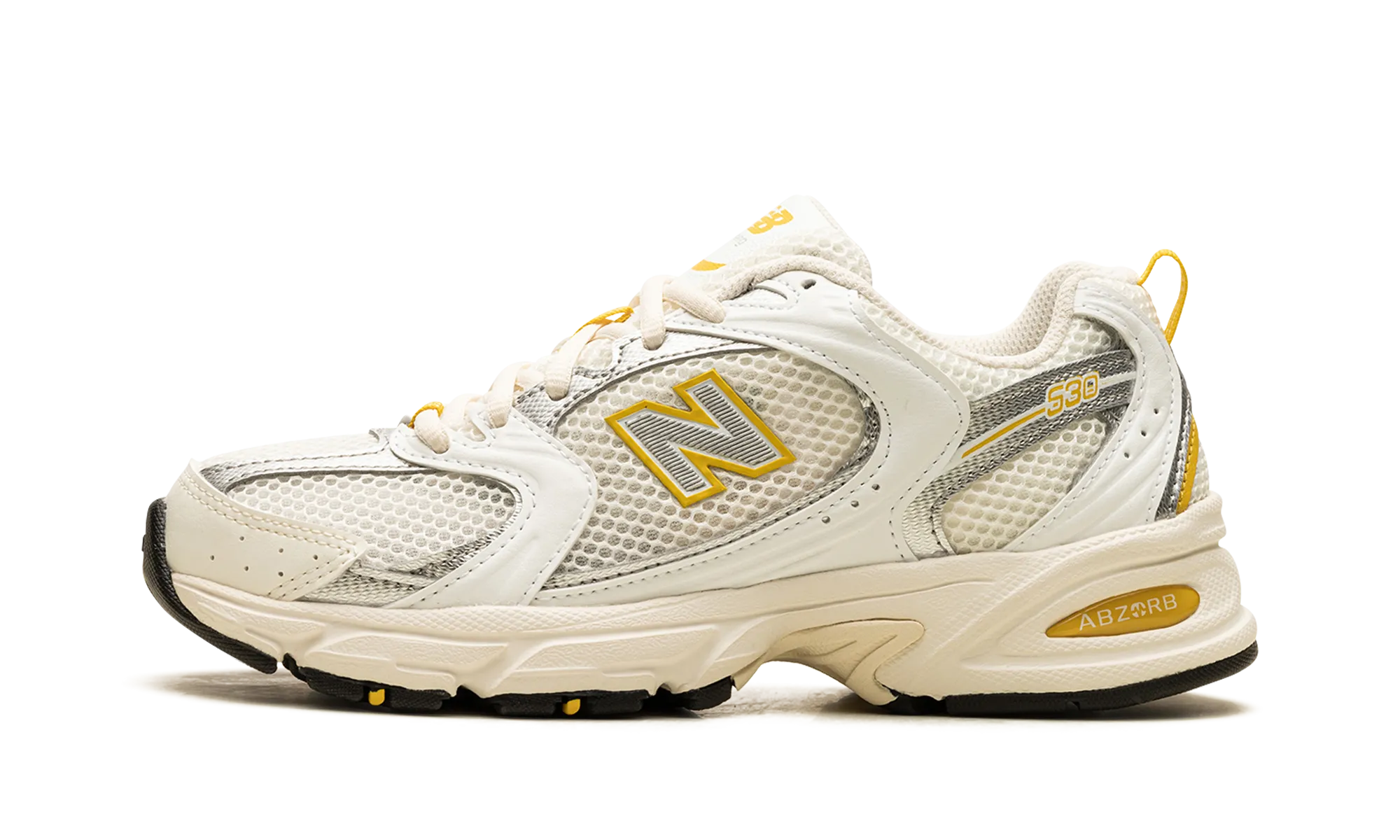 530 "Sea Salt / White / Ginger Lemon / Silver Metallic" New Balance Men's sneakers