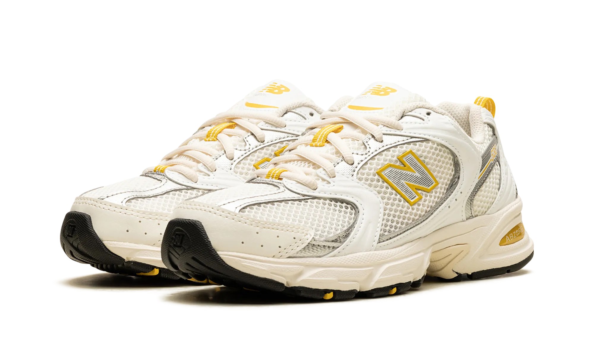 530 "Sea Salt / White / Ginger Lemon / Silver Metallic" new balance mens comfort shoes