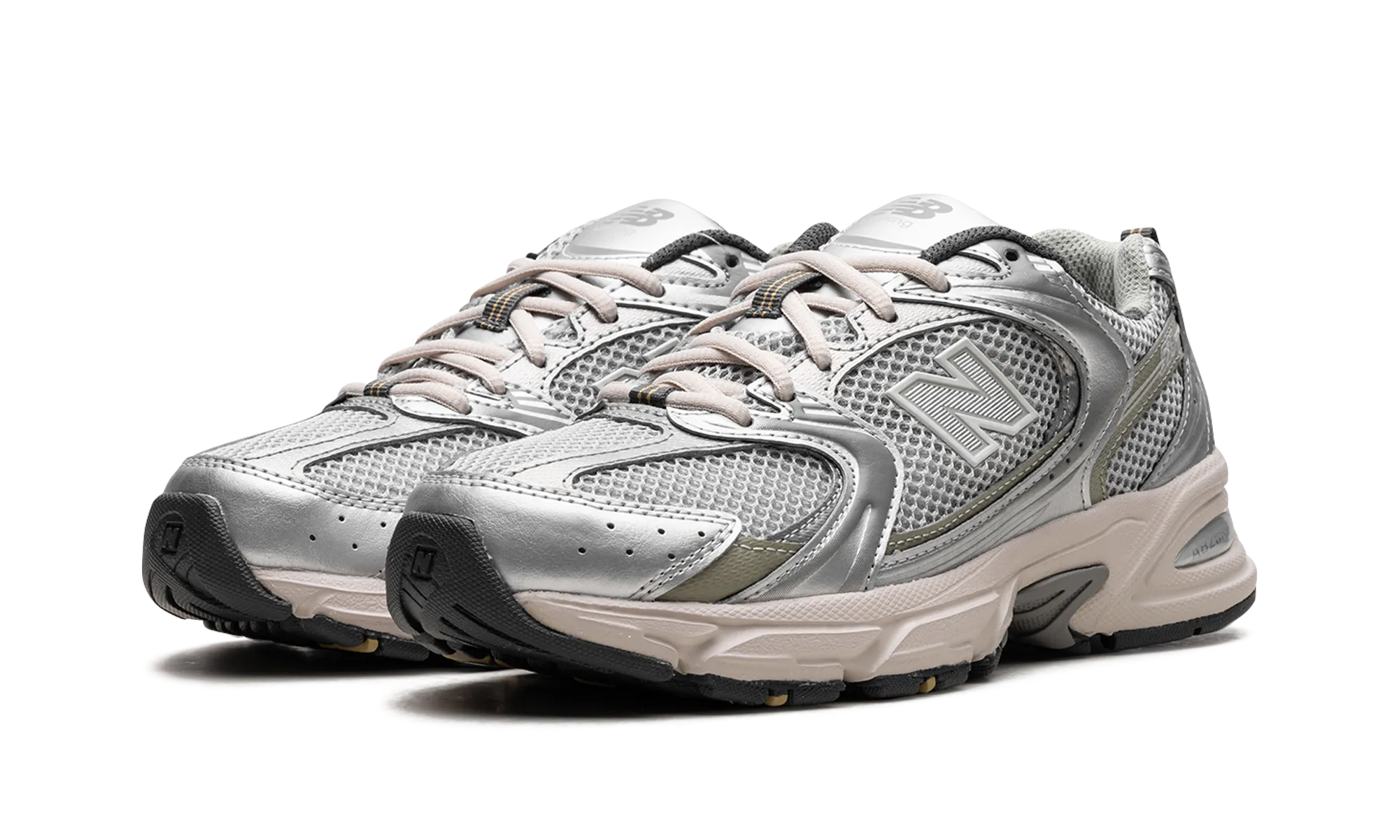 530 "Silver Khaki" new balance mesh athletic shoes