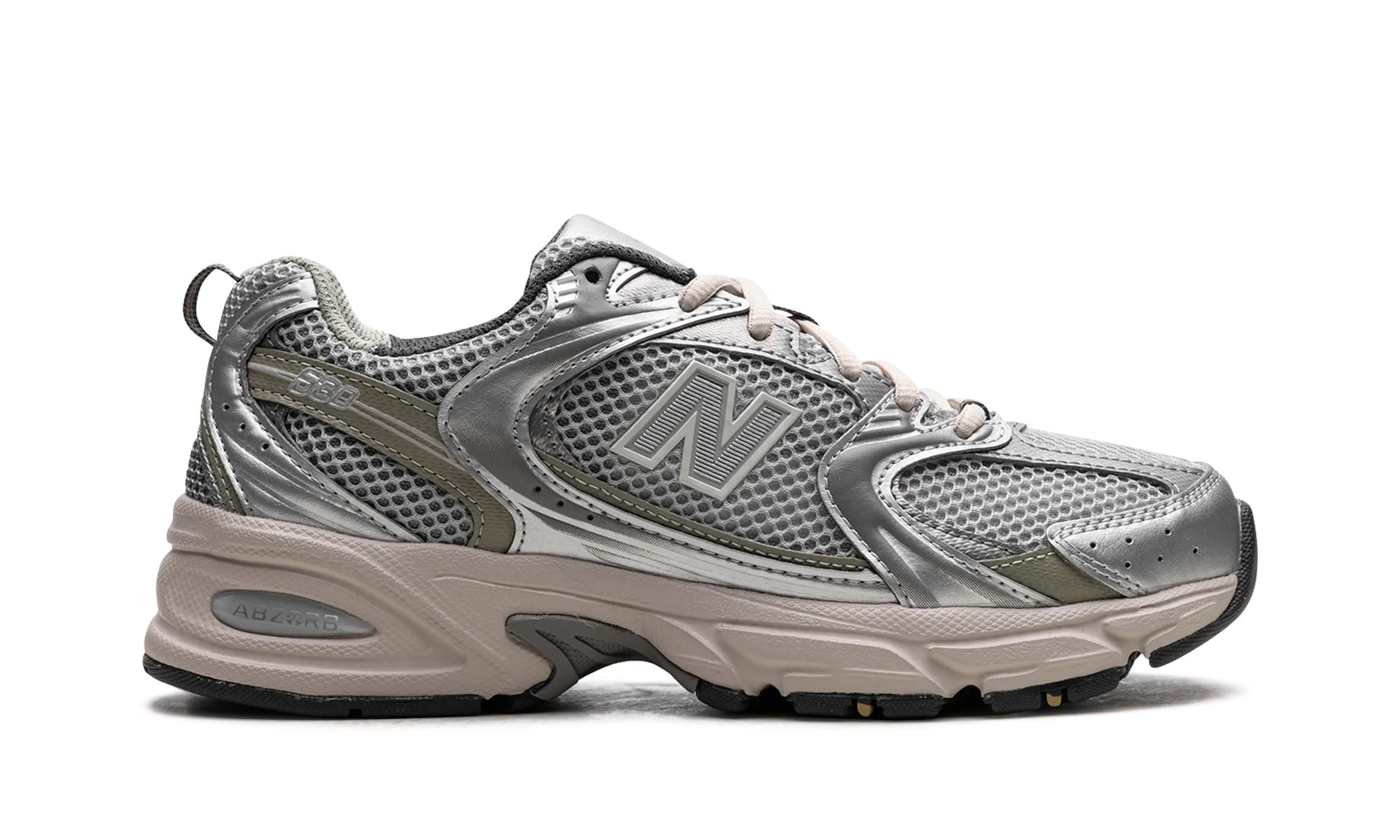 530 "Silver Khaki" new balance mesh athletic shoes
