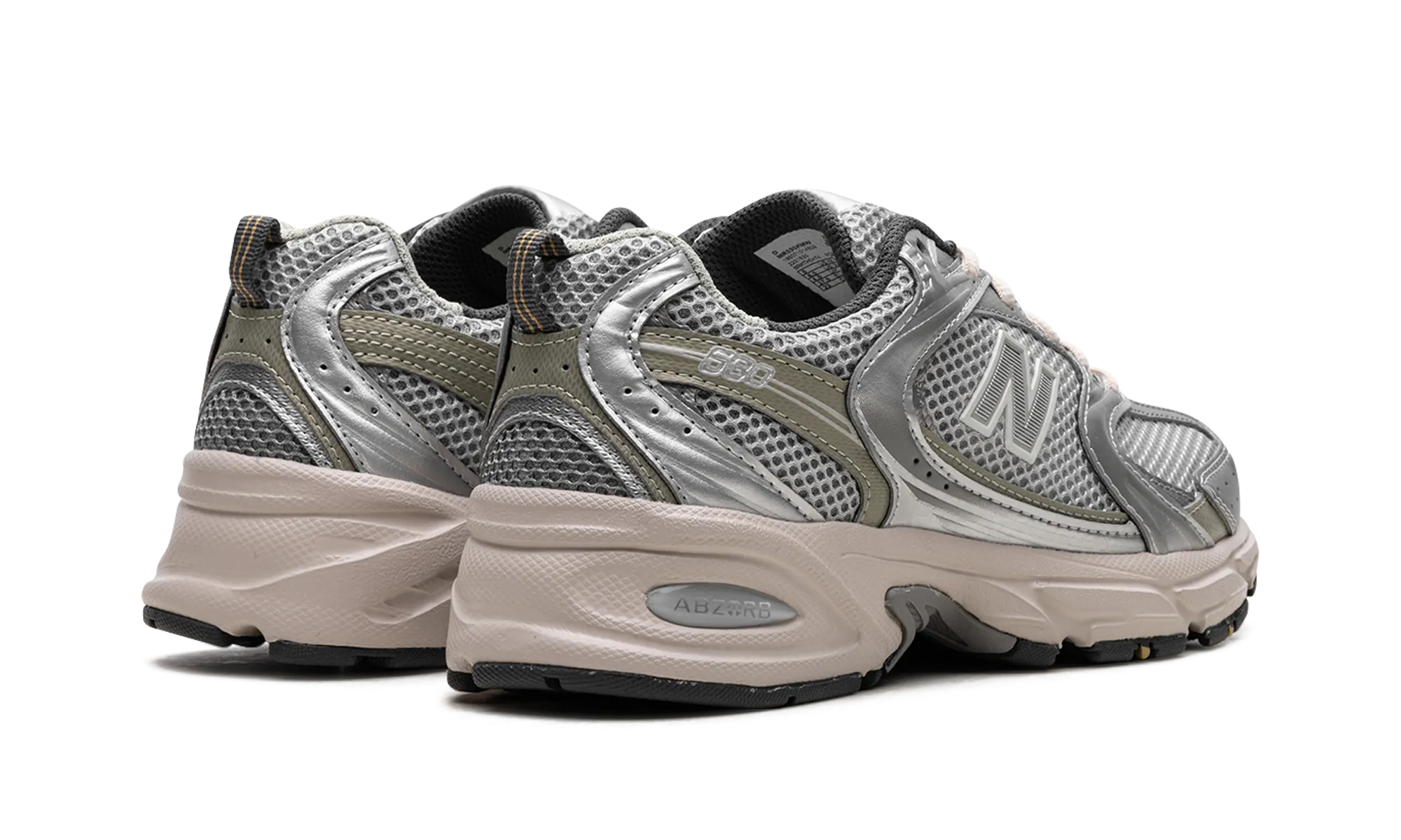 530 "Silver Khaki" new balance mesh athletic shoes