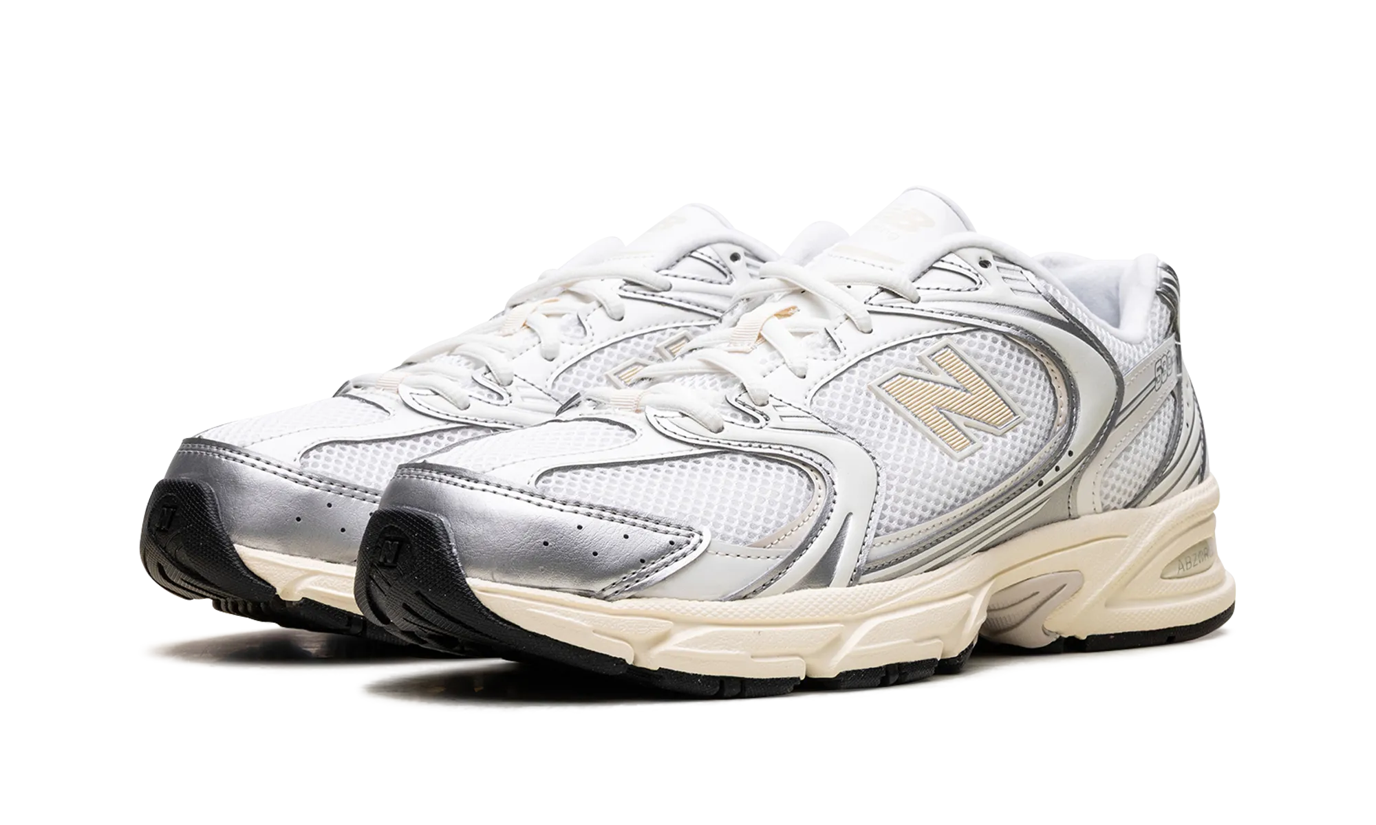 530 "Silver Metallic / Linen" new balance mens comfort shoes