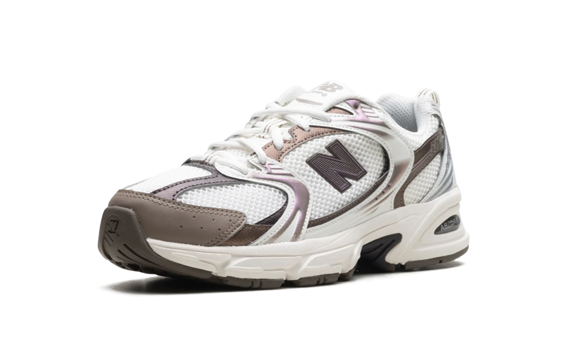 530 "White / Brown" new balance mens comfort shoes