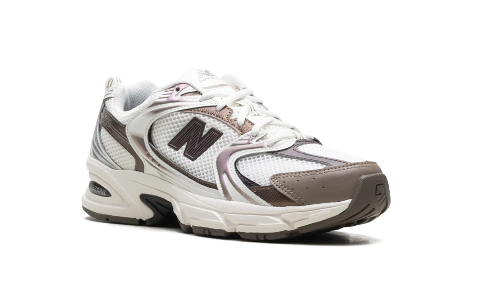 530 "White / Brown" new balance mens comfort shoes