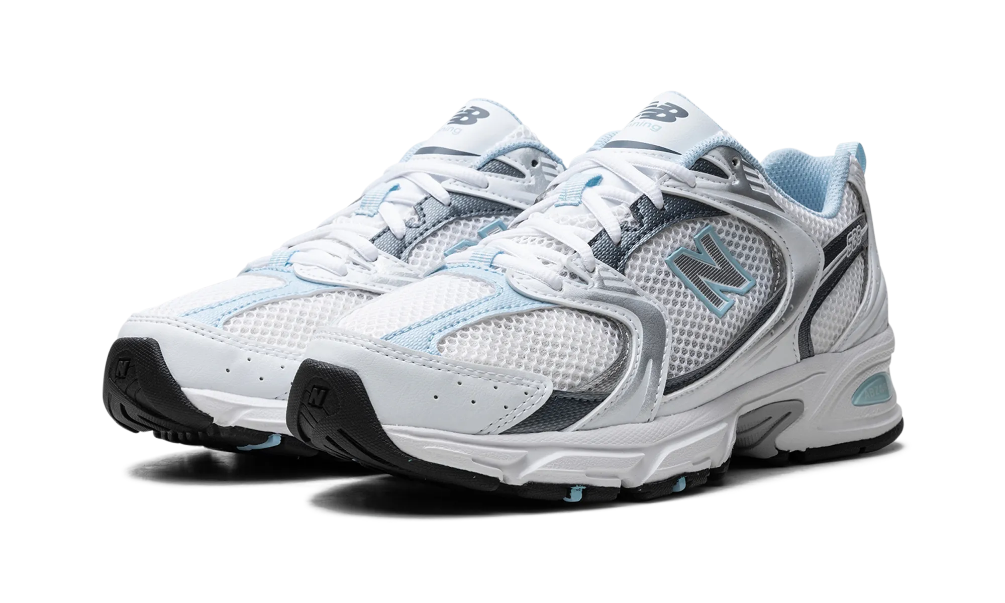 530 "White / Dark Arctic Grey / Light Chrome Blue" new balance mens comfort shoes