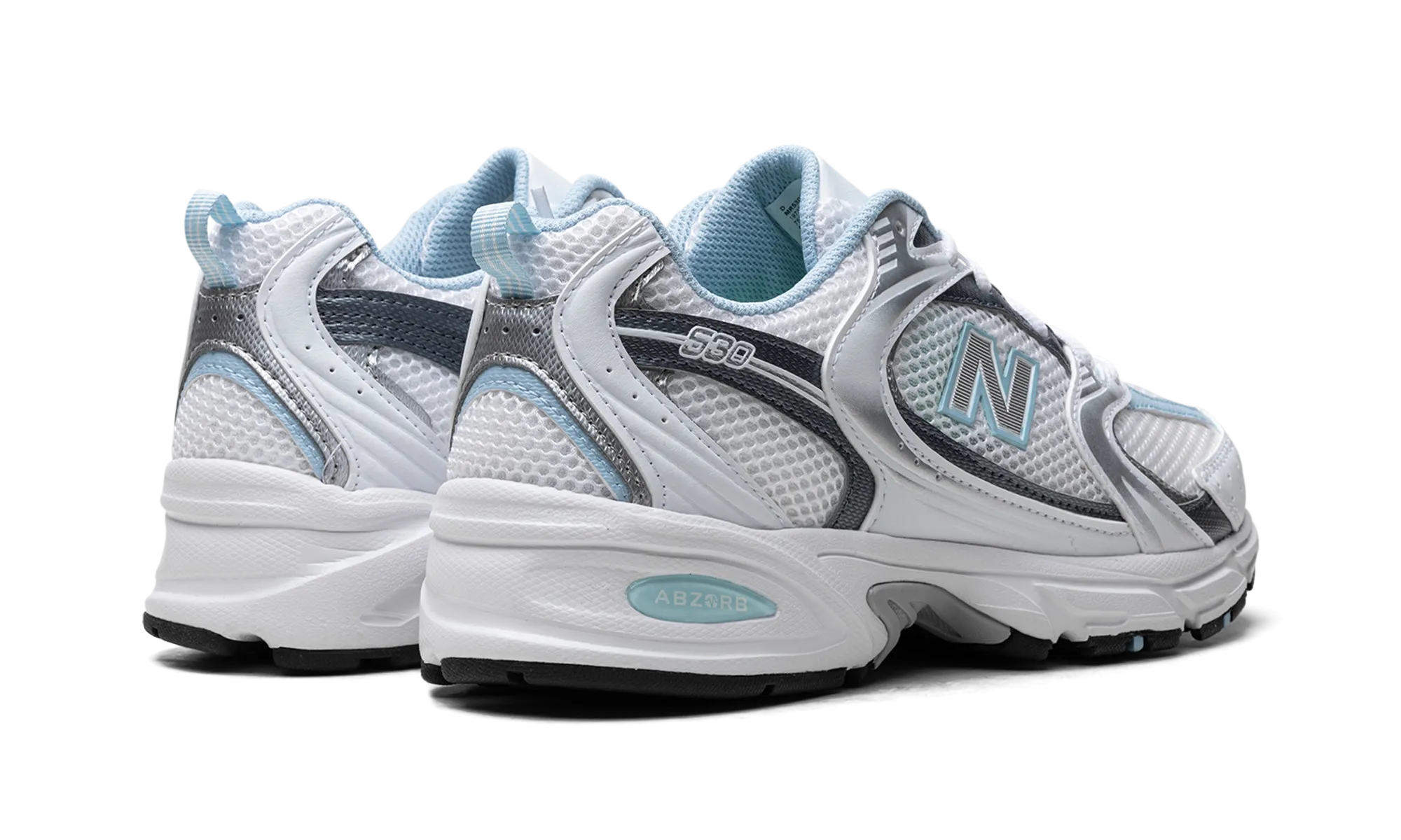 530 "White / Dark Arctic Grey / Light Chrome Blue" new balance mens comfort shoes