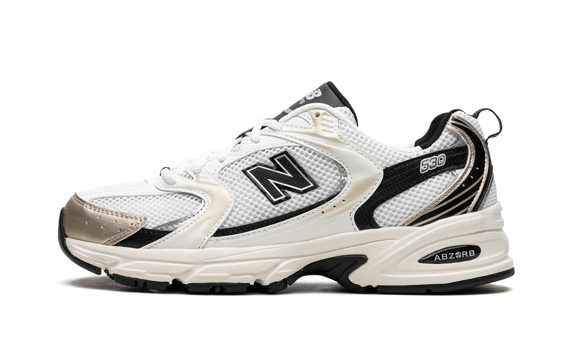 530 "White / Gold / Black" New Balance Men's styles