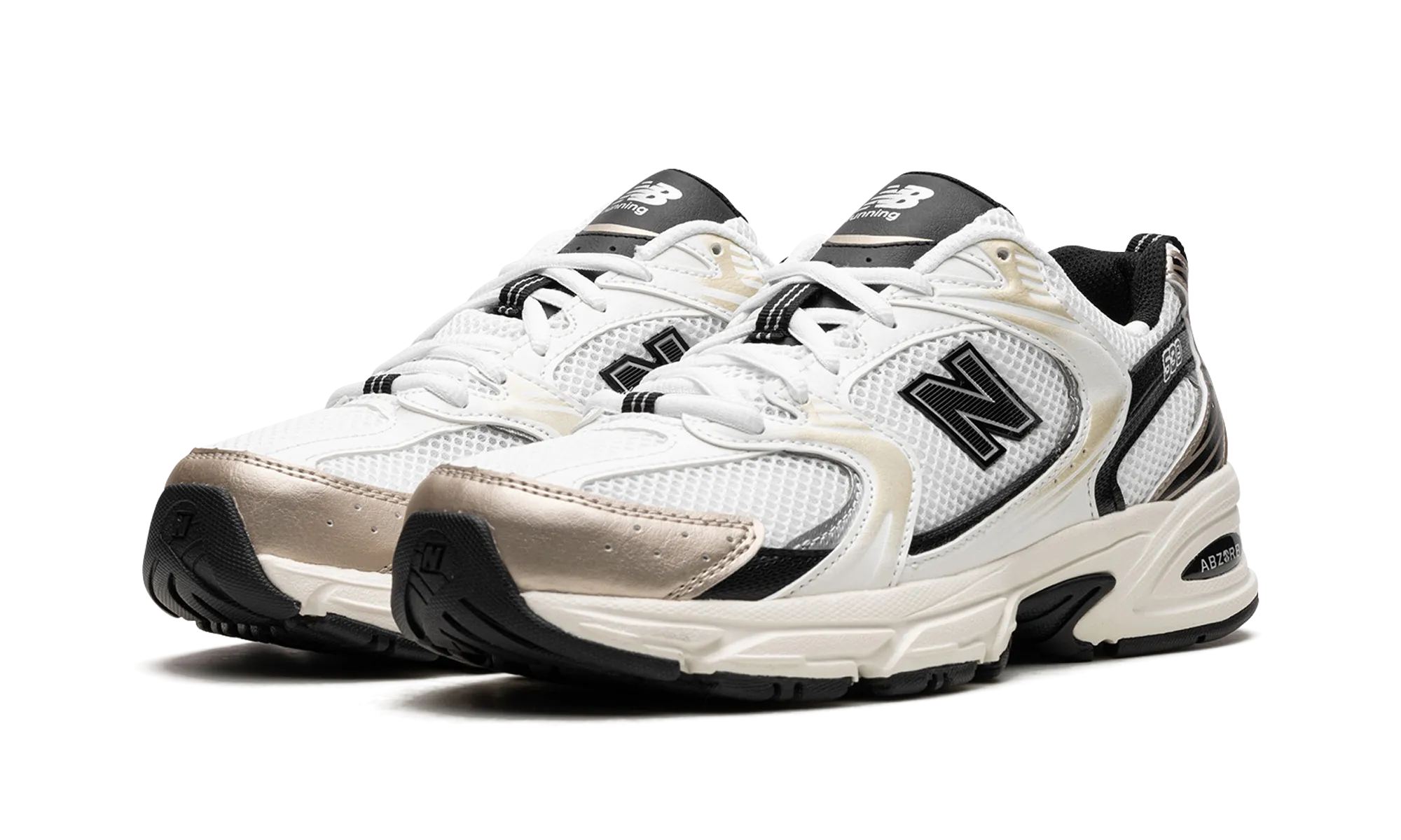 530 "White / Gold / Black" new balance mens runners