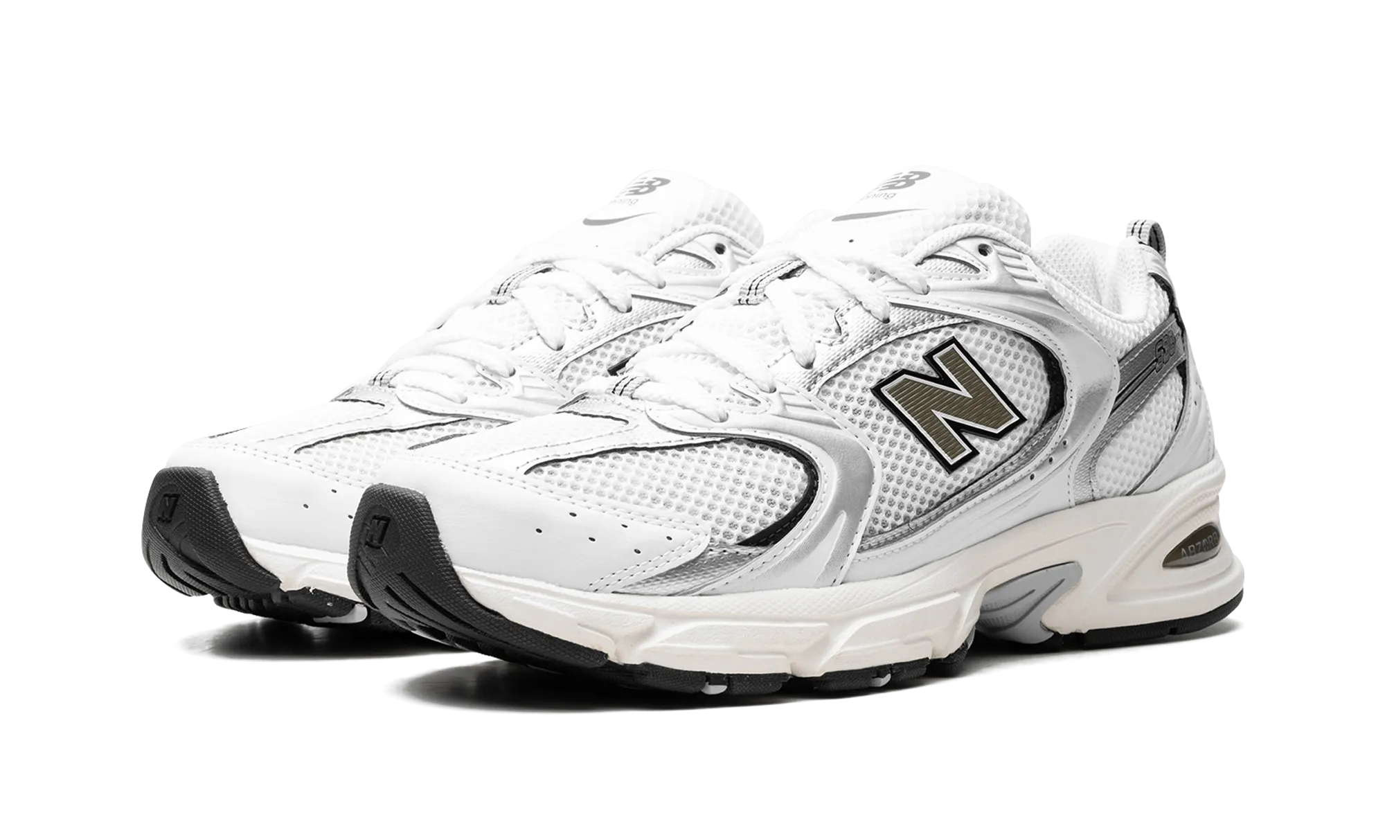 530 "White Silver Black" new balance mens comfort shoes
