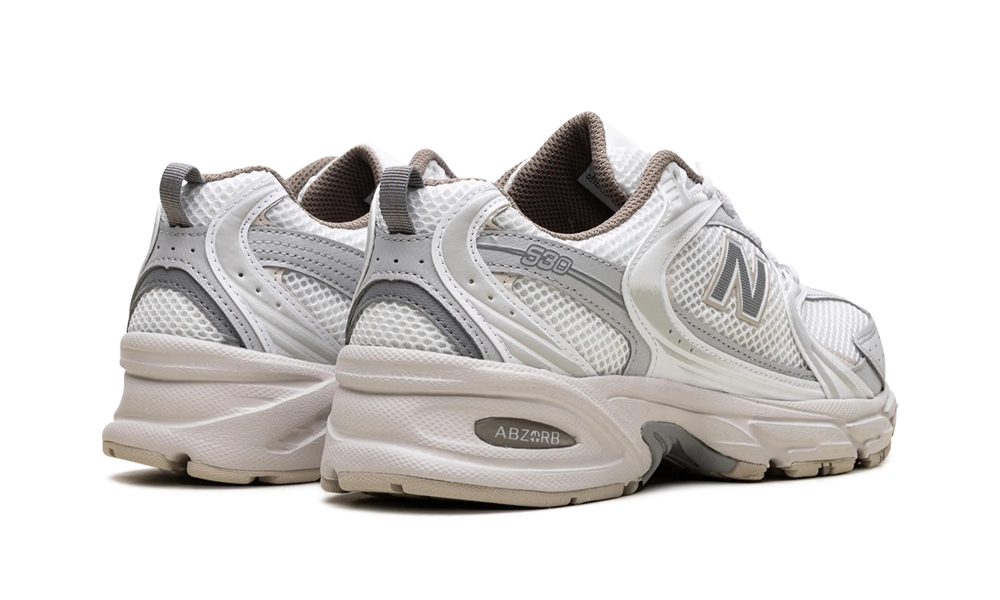 530 "White with Natural Indigo" new balance mens comfort shoes