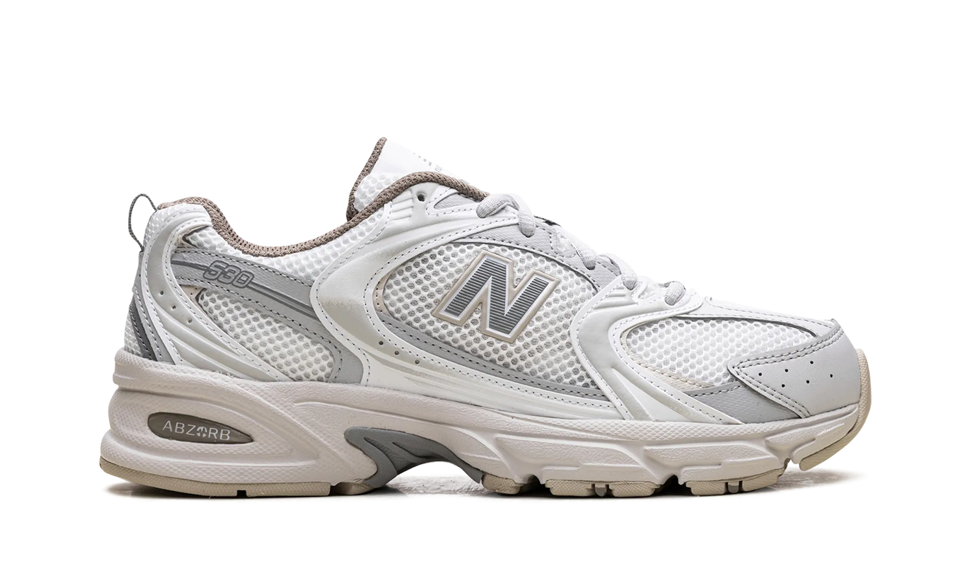 530 "White with Natural Indigo" new balance mens comfort shoes