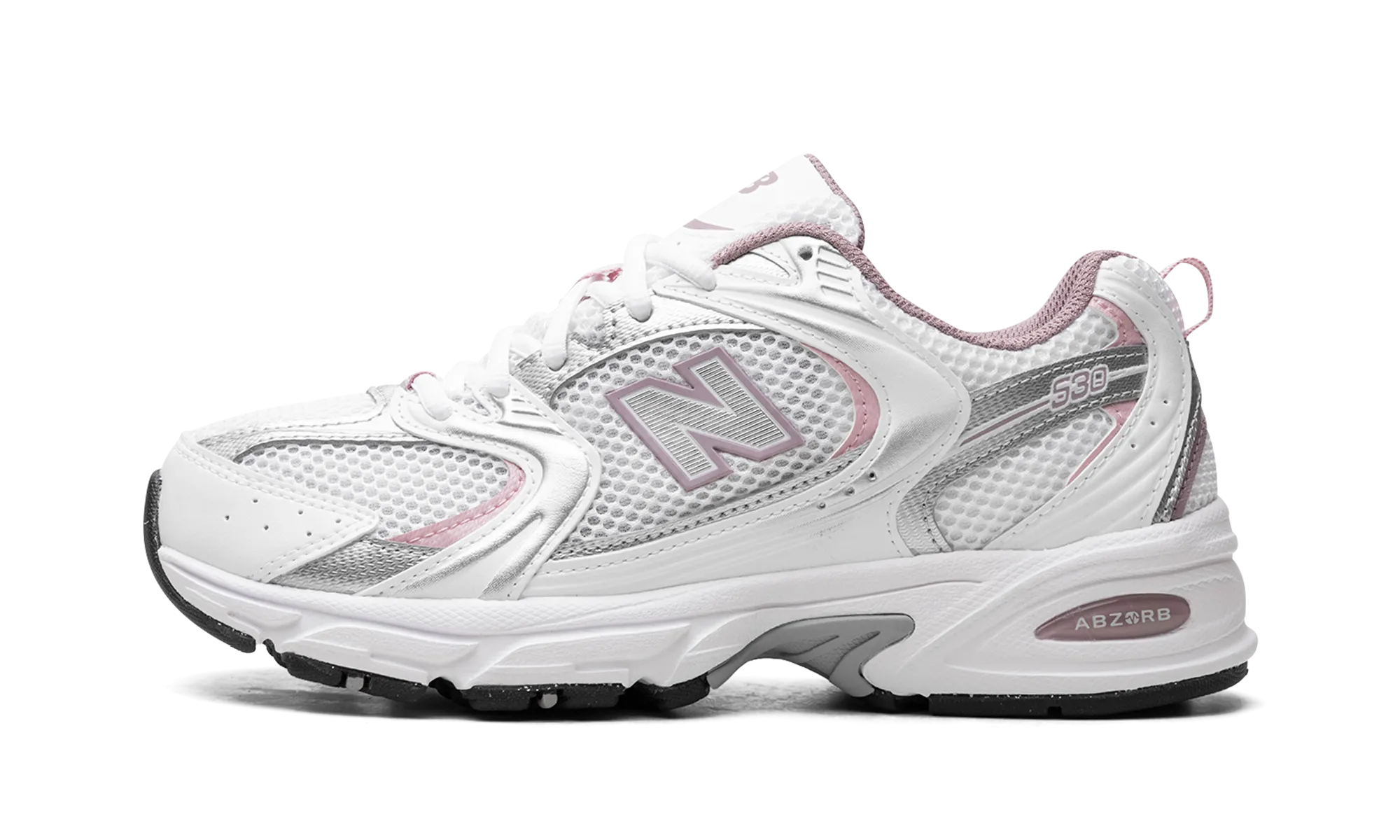 530 "White/Silver Metalic/Ice Wine/Mid Century Pin" New Balance Men's styles