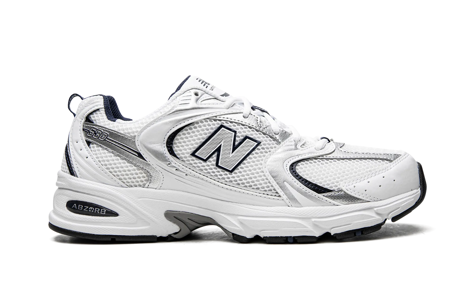 530 "WHITE/SILVER/NAVY" new balance mens comfort shoes