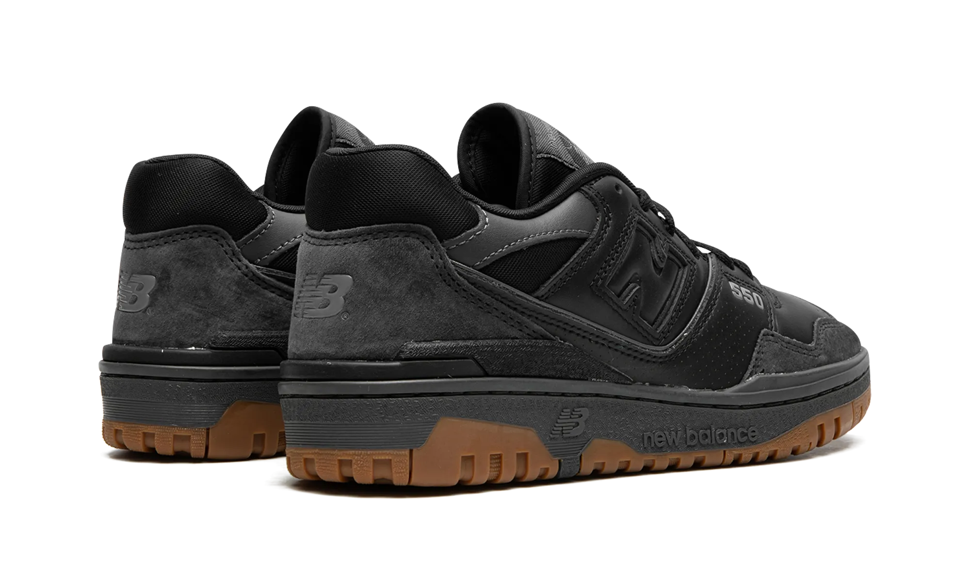550 "Black/Gum" new balance mens comfort shoes