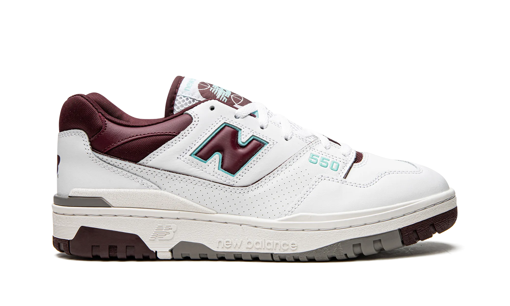550 "Burgundy / Cyan" new balance mens runners