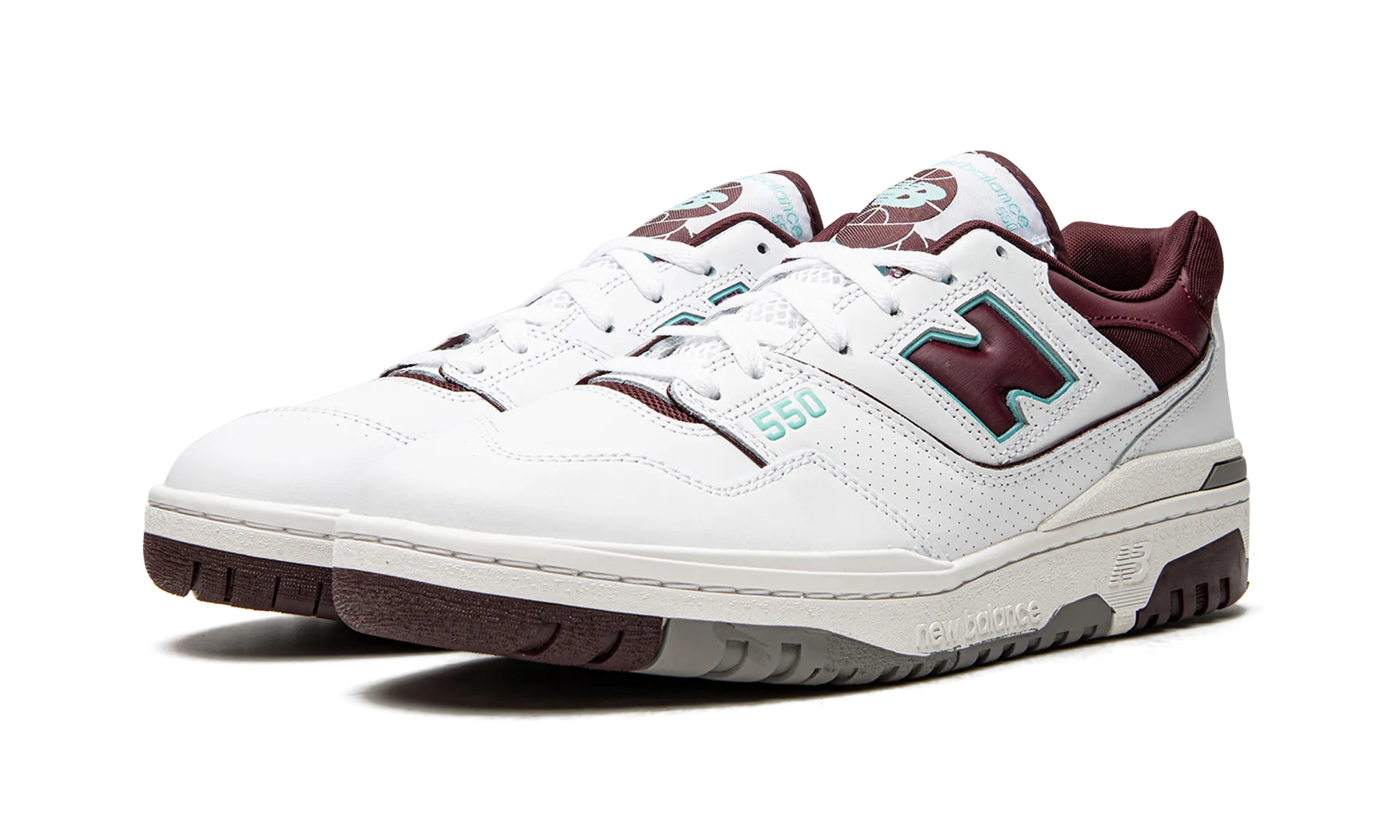 550 "Burgundy / Cyan" new balance mens runners