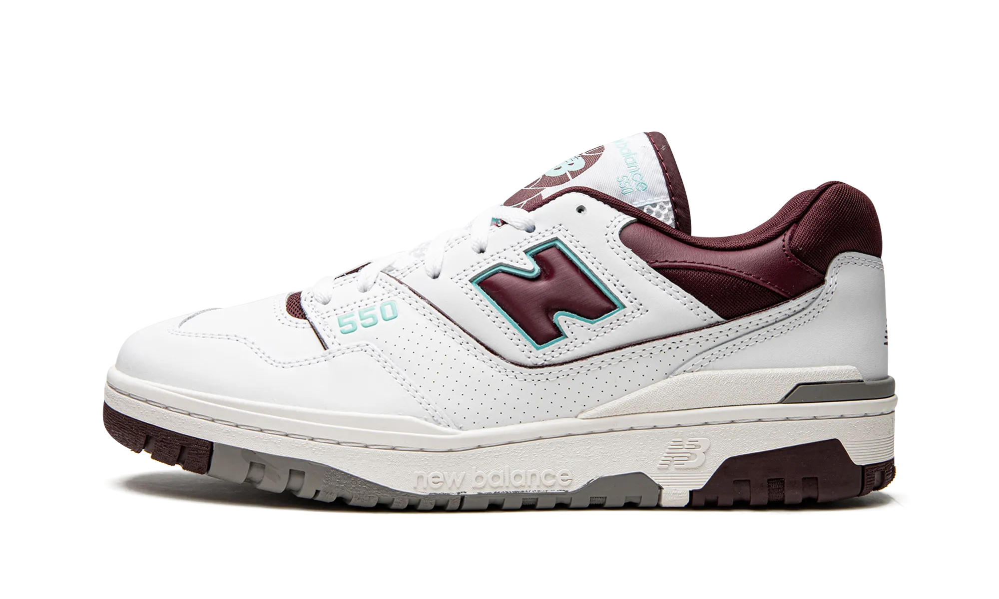 550 "Burgundy / Cyan" new balance mens runners