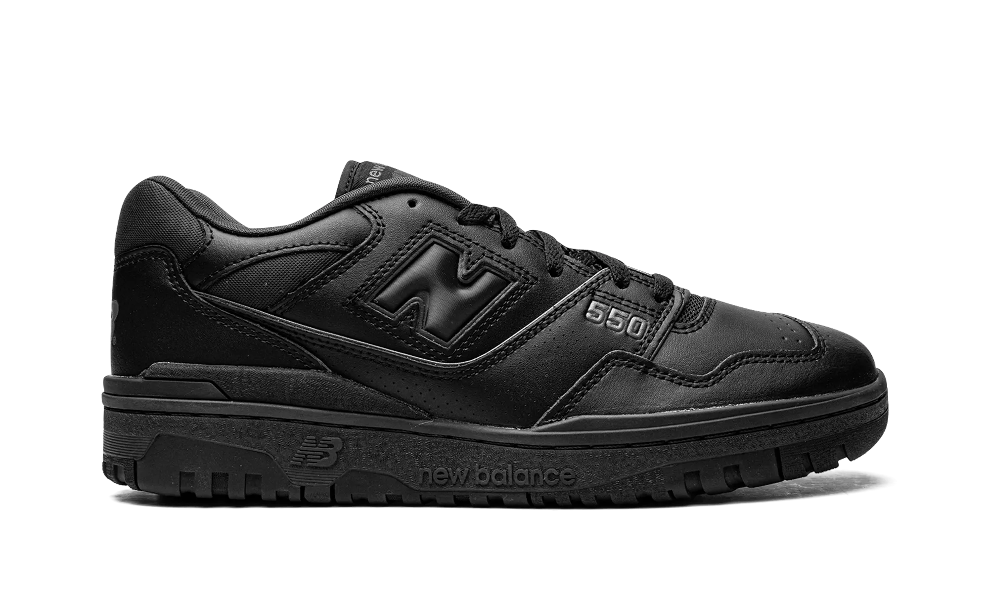 550 "Triple Black" new balance mesh athletic shoes