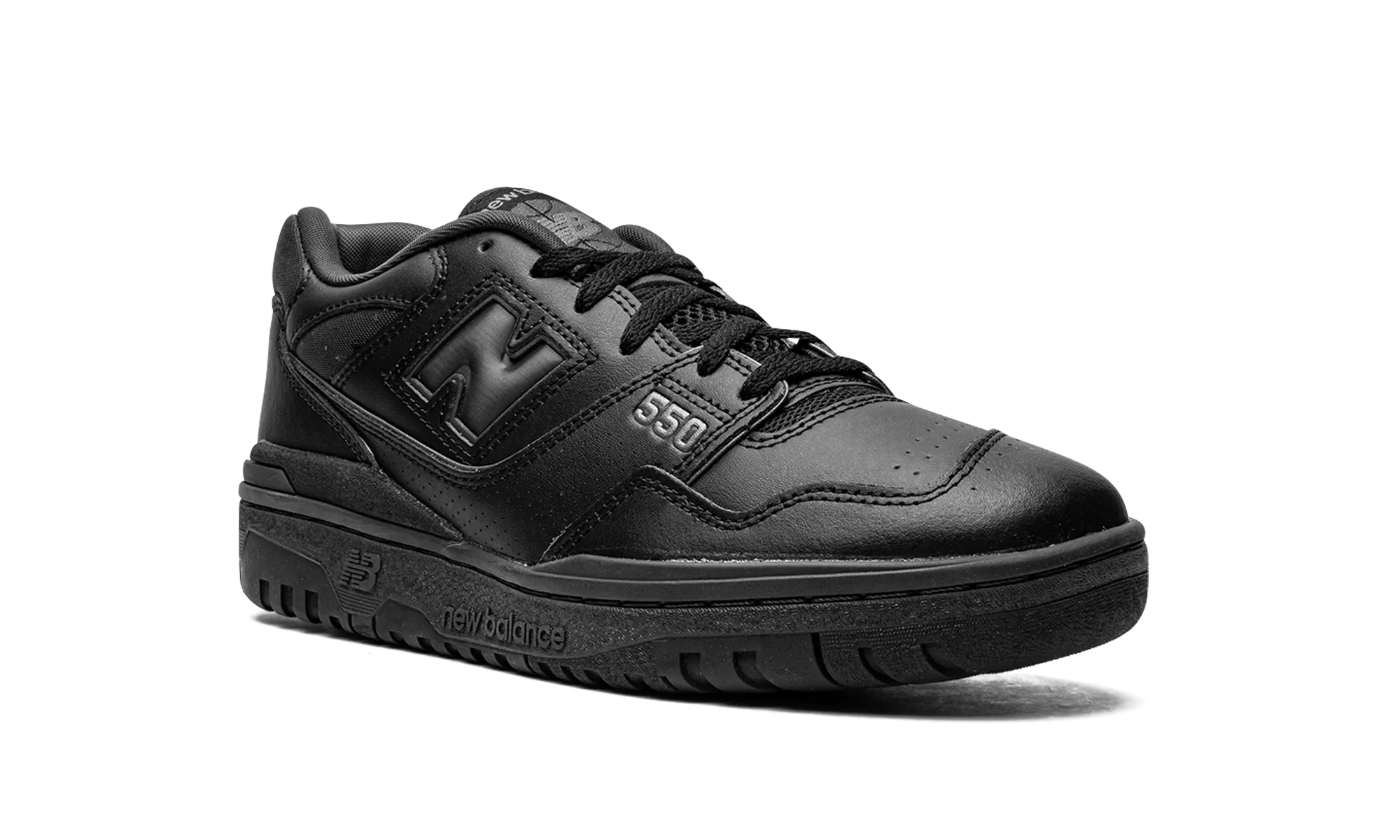 550 "Triple Black" new balance mesh athletic shoes