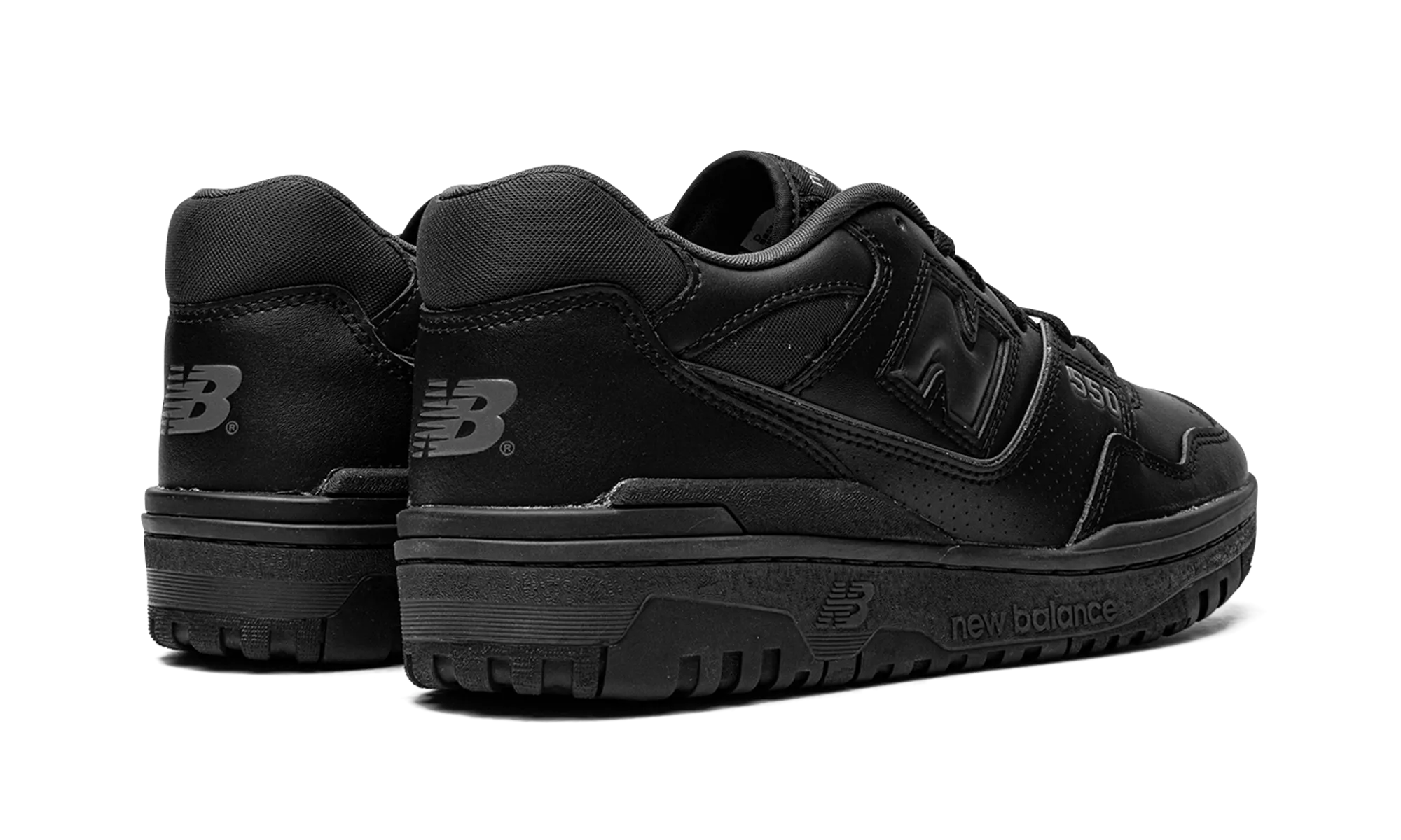 550 "Triple Black" new balance mesh athletic shoes